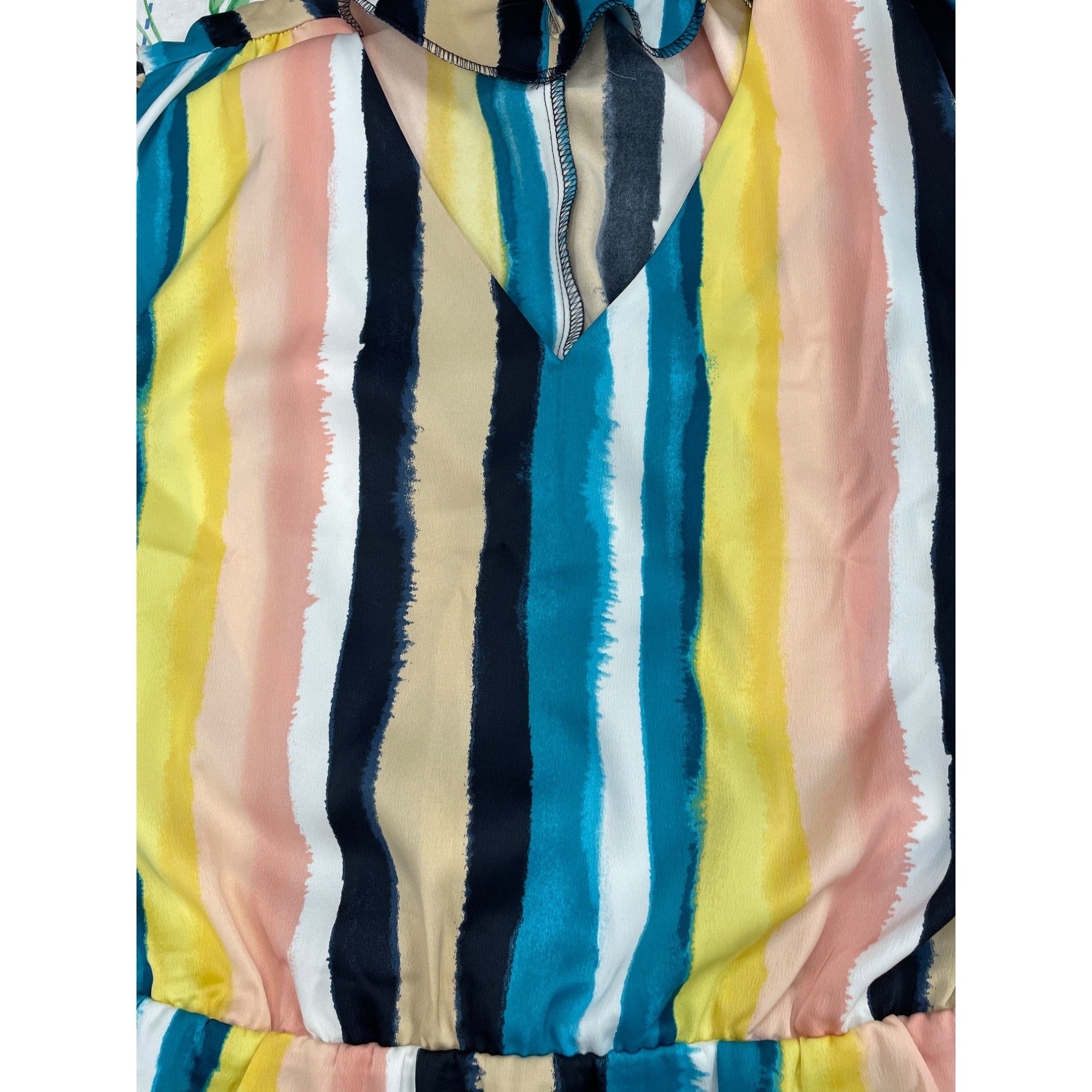 Other Lane Bryant Womens Colorful Belted Blouse Size 18 SKU 1572 Size XXL / US 16-18 / IT 52-54 - 4 Thumbnail