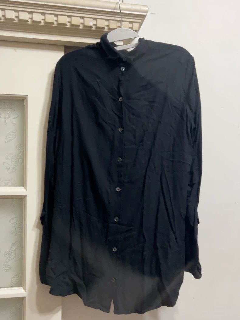 Ann Demeulemeester Ann Demeulemeester Embroidered Black Shirt Size US XS / EU 42 / 0 - 1 Thumbnail