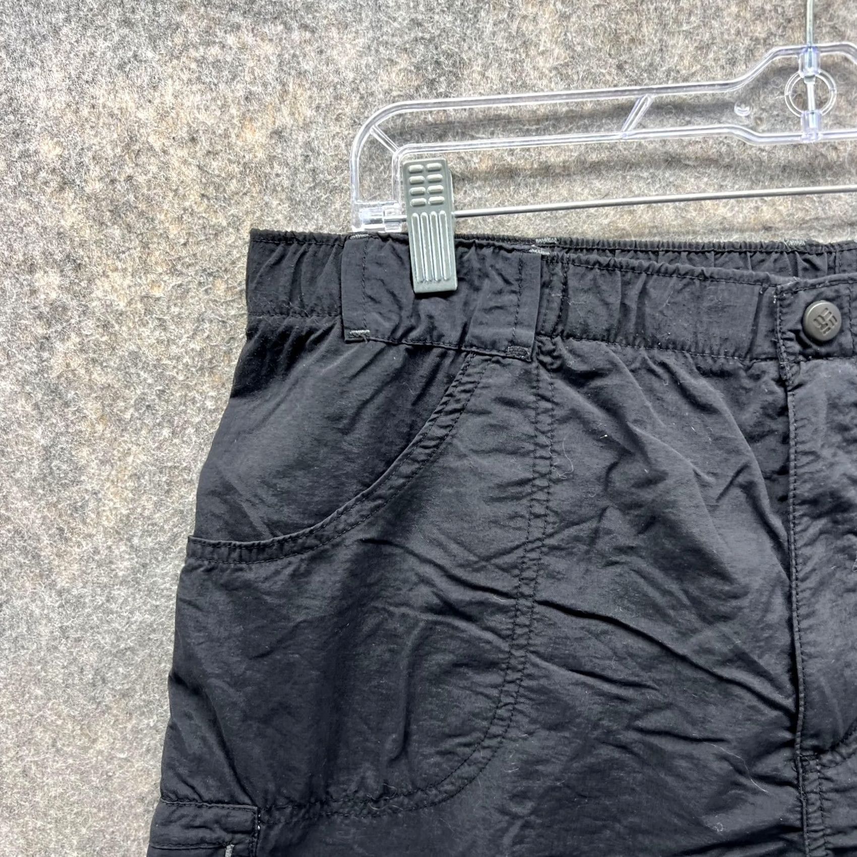 Vintage Columbia Womens Large Black Chino Flat Front Nylon Sportswear Vintage Vtg Size 36" / US 14 / IT 50 - 3 Thumbnail