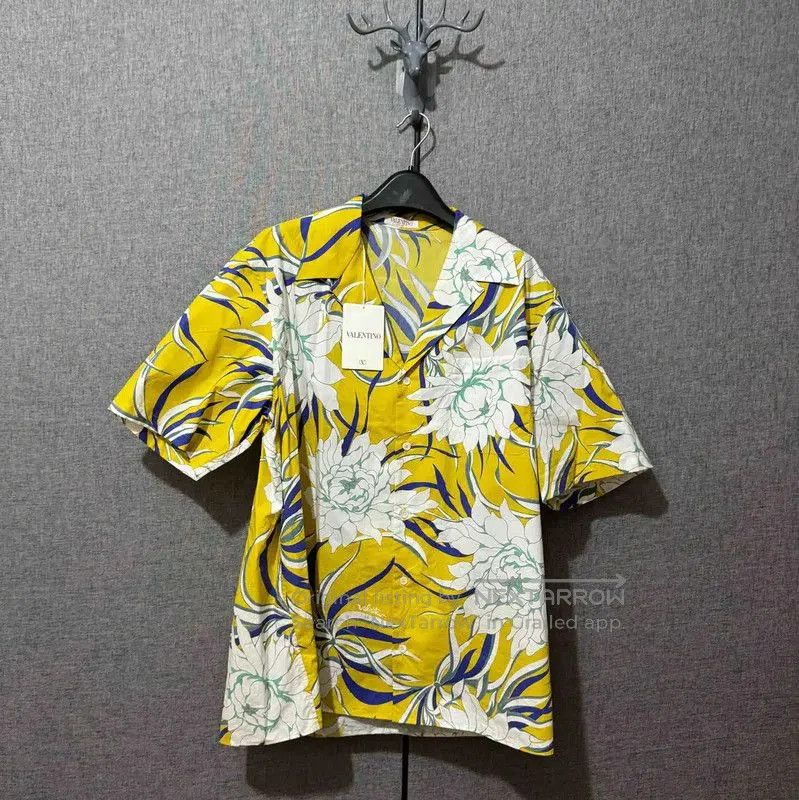 Valentino Valentino Men's Colorful Floral Print Shirt . Size US S / EU 44-46 / 1 - 1 Thumbnail