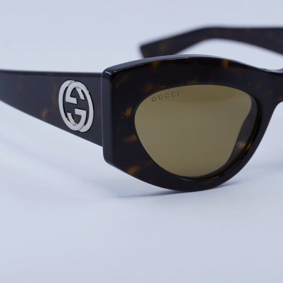 Gucci 🕶️ New Gucci GG1843S 002 Sunglasses - Havana Frame, Brown Size ONE SIZE - 5 Thumbnail