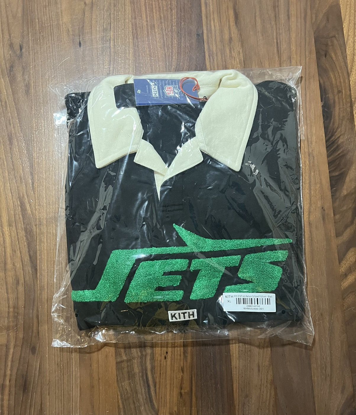 Kith × NFL Kith & '47 for NFL New York Jets Nelson Collared Pullover Size US XL / EU 56 / 4 - 7 Thumbnail