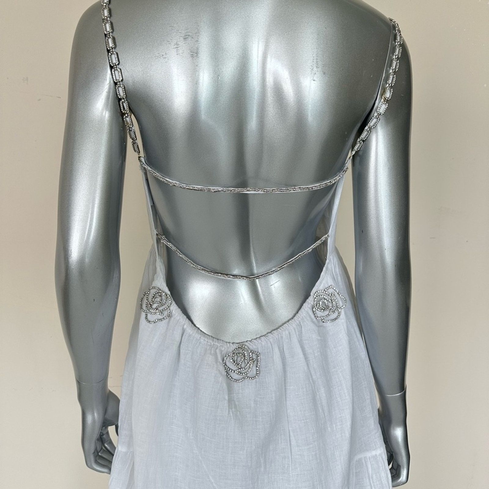Other RUMER linen dress size S established with crystals 580$ Size S / US 4 / IT 40 - 2 Thumbnail