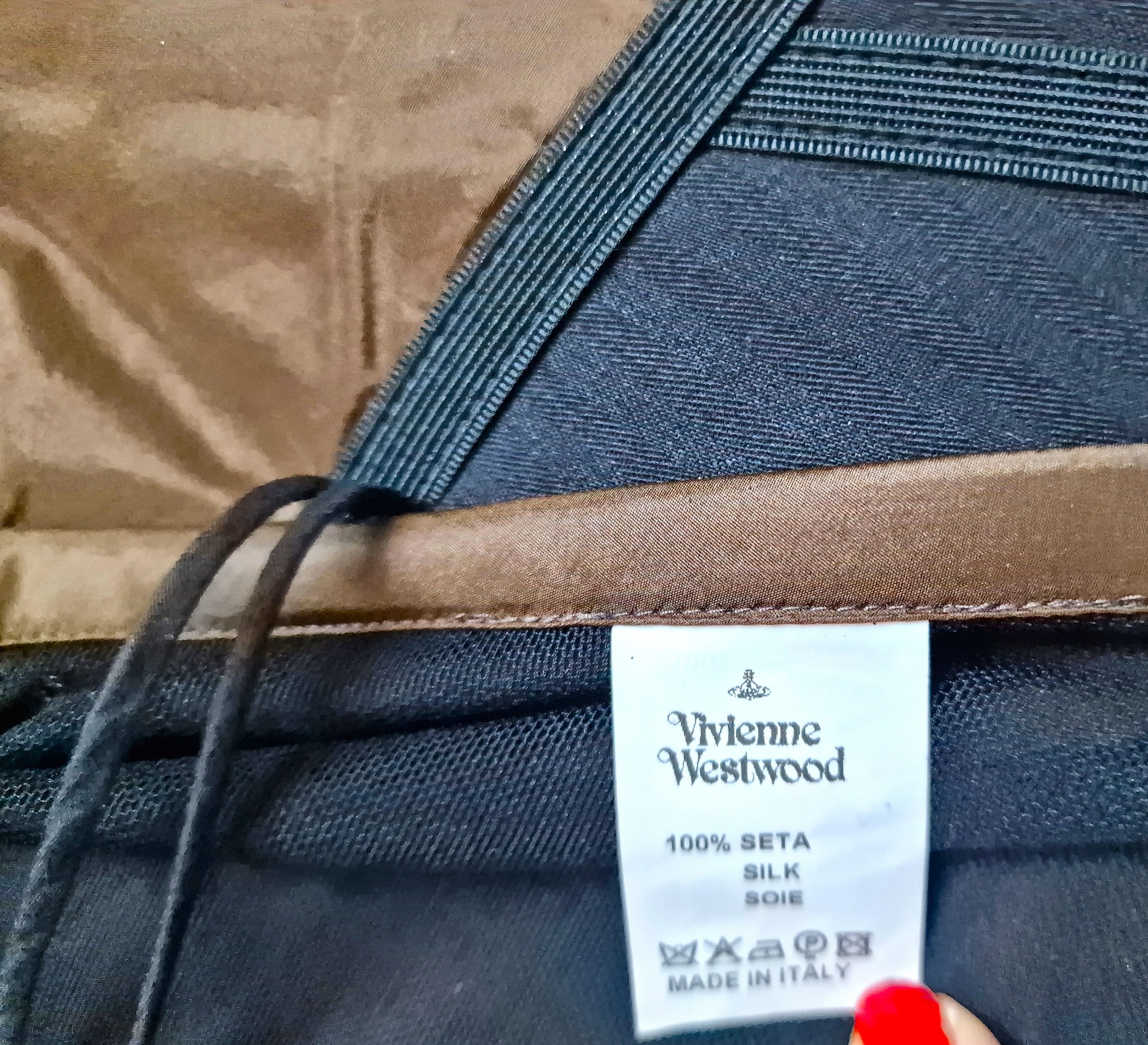 Vivienne Westwood Vivienne Westwood Bustier Corset Brown Taffeta Large Dress Size L / US 10 / IT 46 - 17 Thumbnail