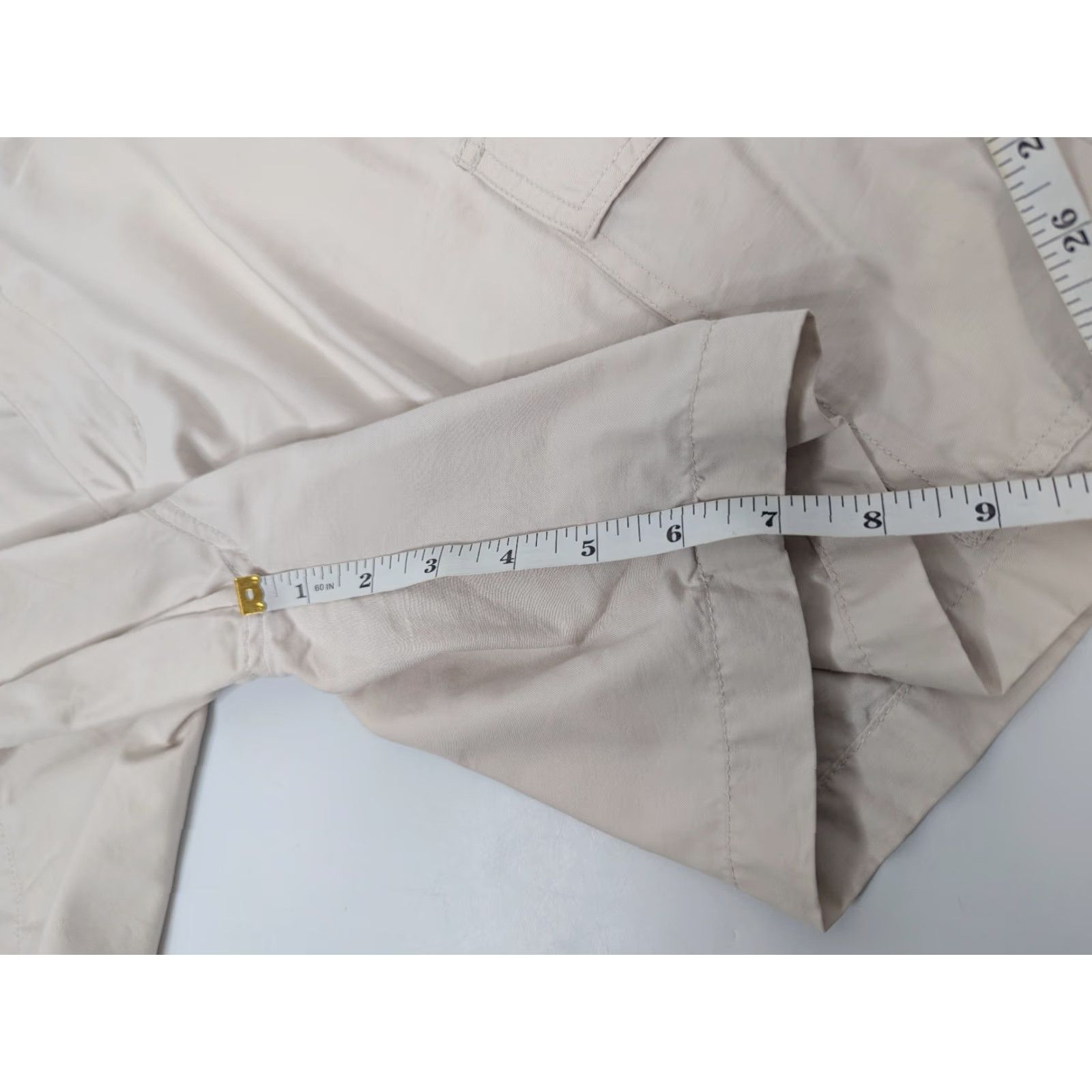 Ocean Pacific VINTAGE Ocean Pacific OP Sport Cargo Shorts Men XL Beige Cotton Canvas Cargo Pocket Regular Elastic Waist 90s Surf Size US 36 / EU 52 - 3 Thumbnail