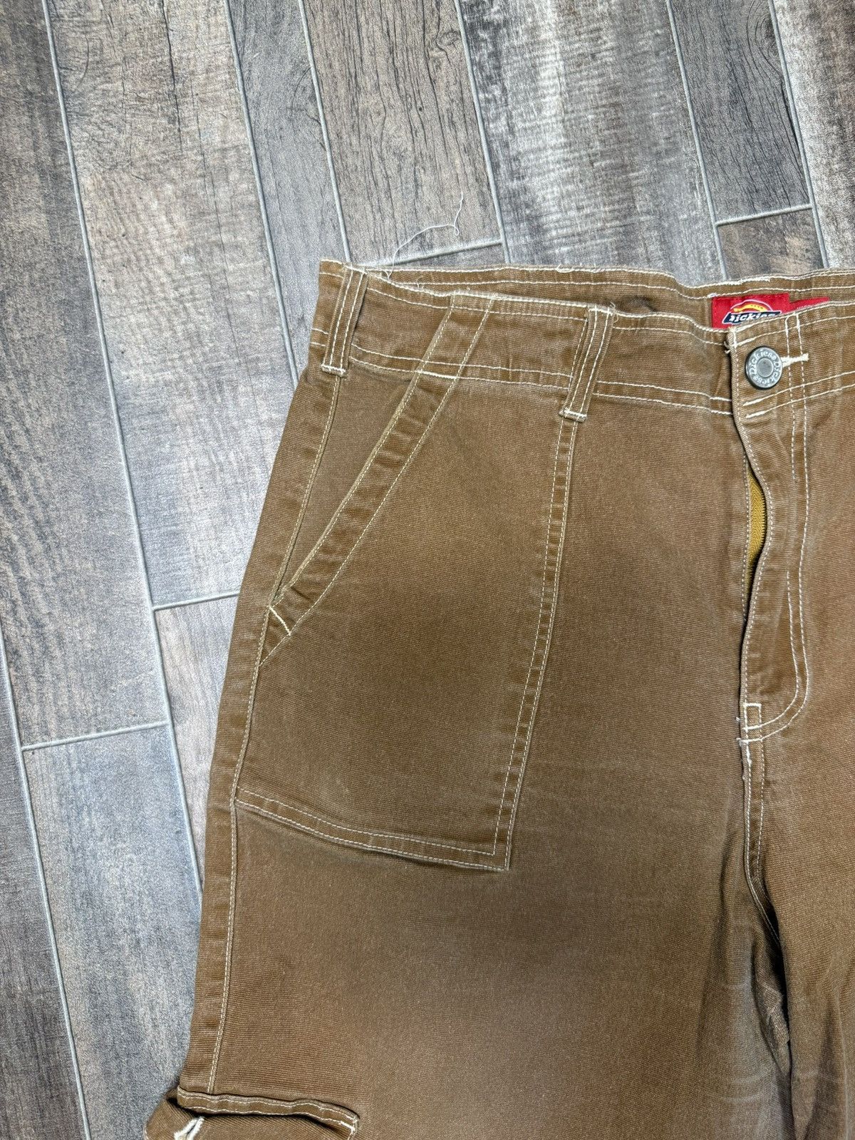 Dickies Brown Cargo Lightweight Dickies Pants Straight Fit Size US 32 / EU 48 - 3 Thumbnail