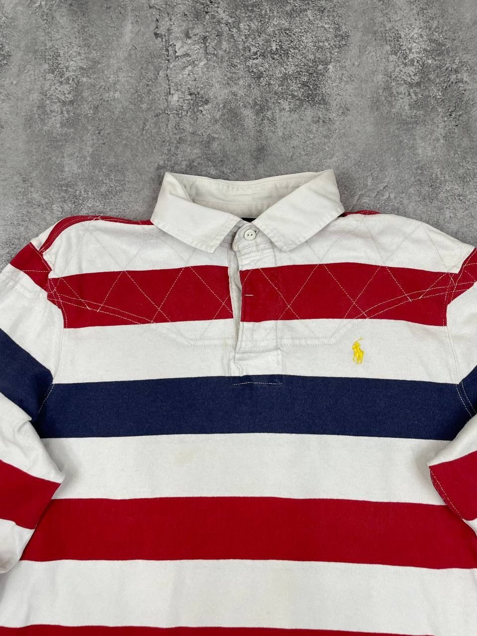 Polo Ralph Lauren Polo Ralph Lauren Men Rugby Shirt Custom Fit Striped Size US L / EU 52-54 / 3 - 2 Thumbnail