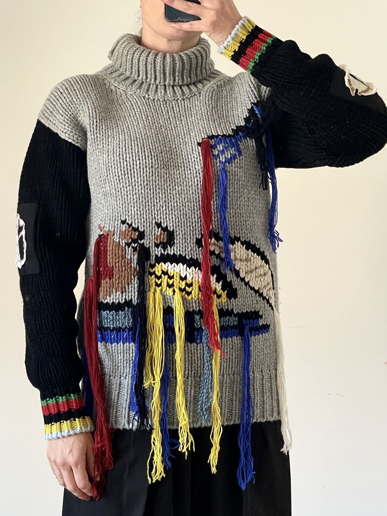 Joseph Joseph Chunky Hand-Knit Lambswool Turtleneck RRP €700 Size XS / US 0-2 / IT 36-38 - 9 Thumbnail