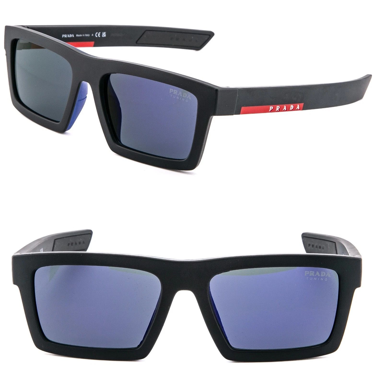 Prada PRADA 02ZU Linea Rossa Sport Active Square Sunglass PS02ZSU Size ONE SIZE - 1 Thumbnail