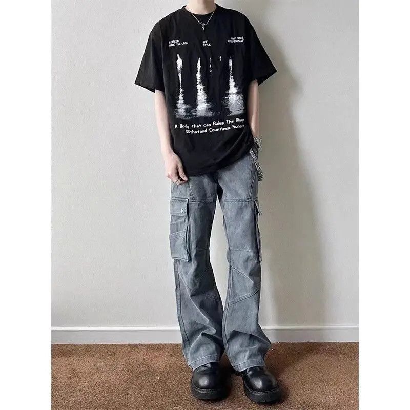 Japanese Brand × Jean Retro loose casual micro flared jeans Size US 32 / EU 48 - 2 Thumbnail
