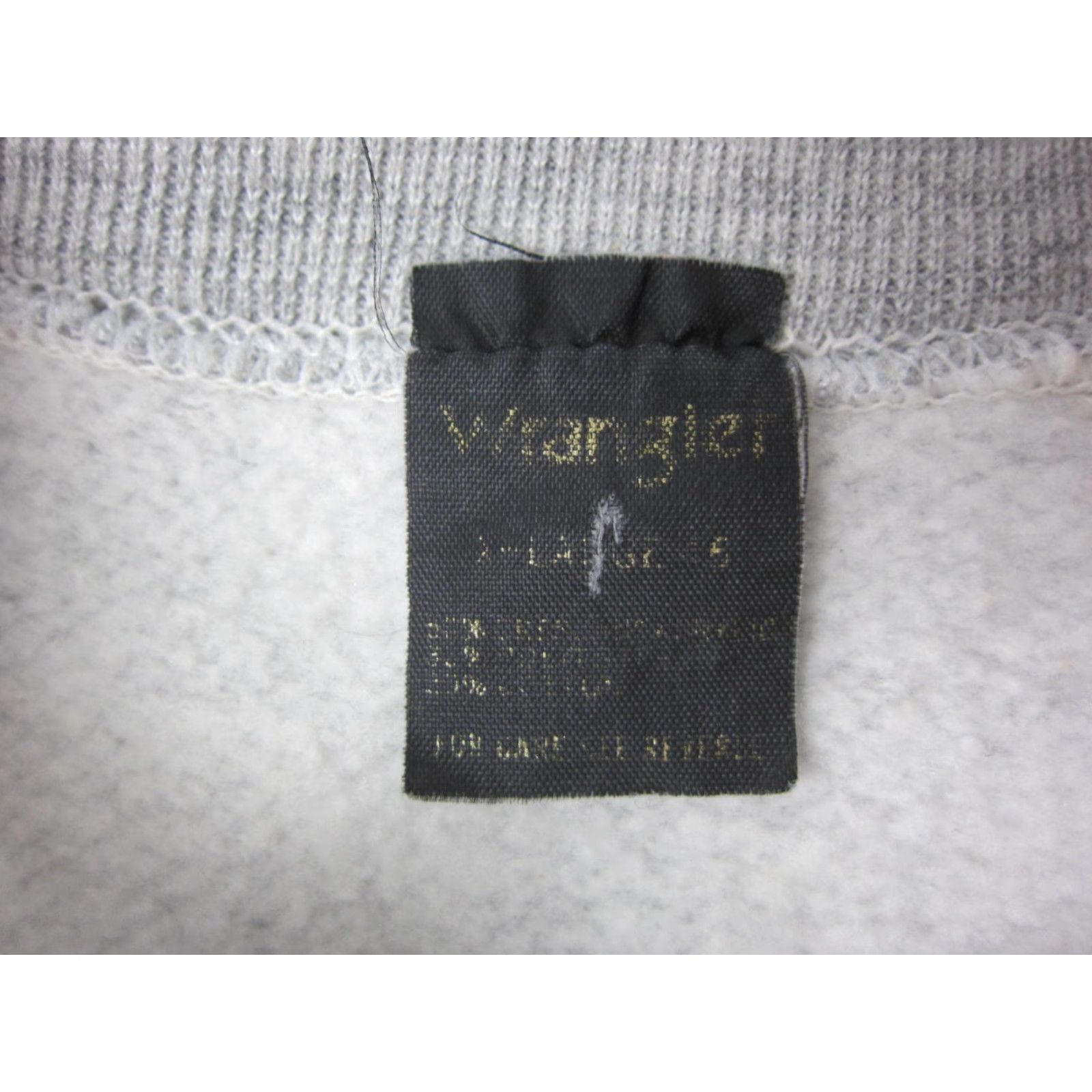 Wrangler Wrangler Sweatshirt XL Men Gray Fleece 60s Vintage Style Pullover Crew Neck, Solid, Regular Fit, Outdoor Sports, Gym & Training, Long Sleeve Size US XL / EU 56 / 4 - 3 Thumbnail