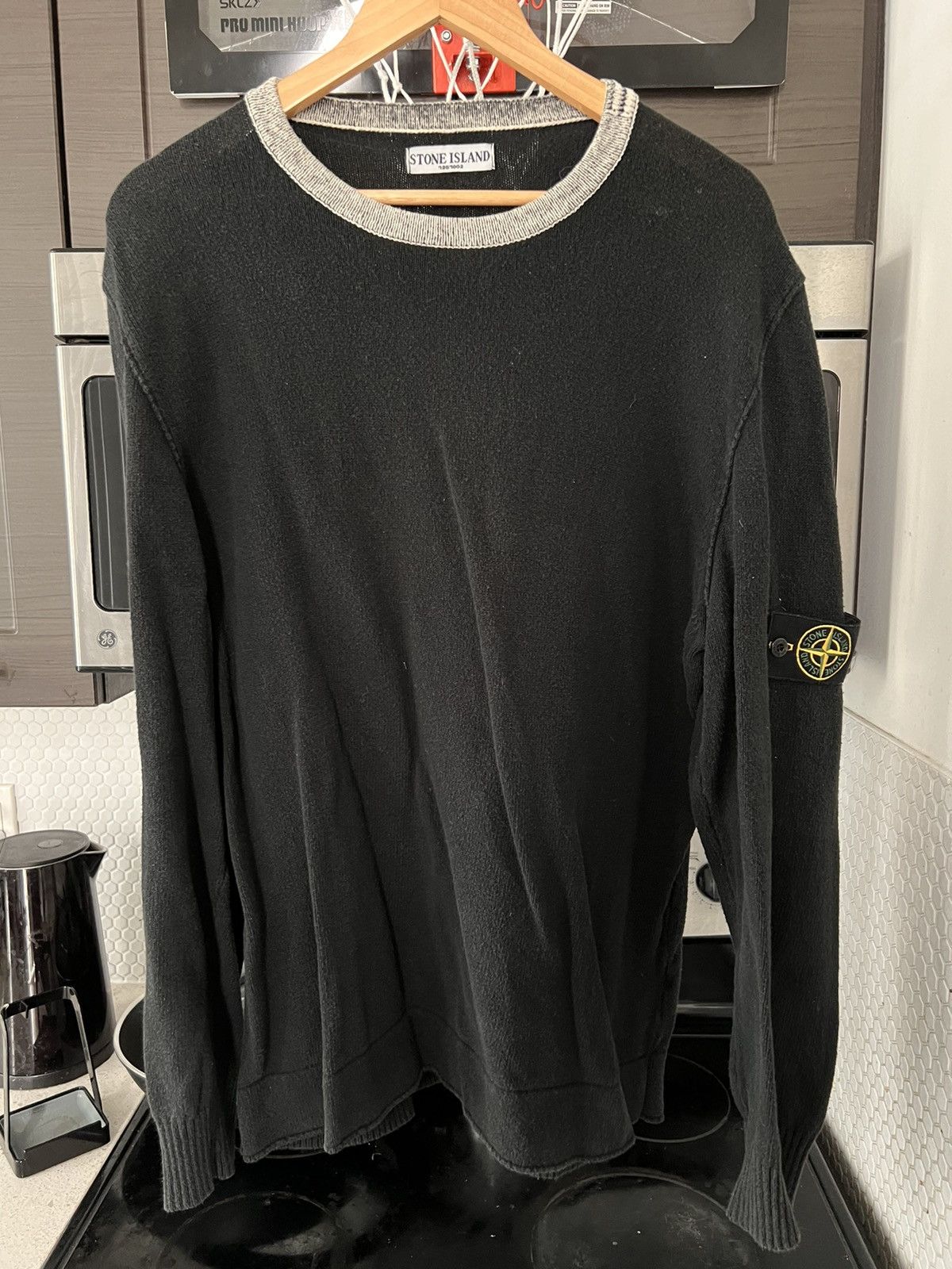 image of Stone Island Vintage Sweater in Black, Men's (Size 2XL)