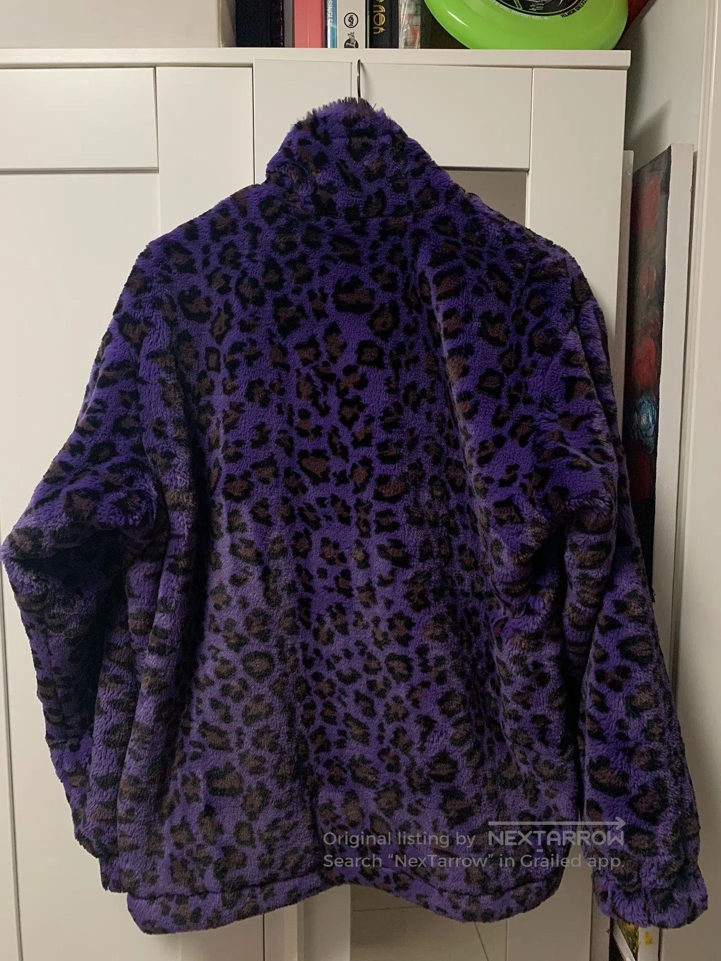 Vintage Lost General Purple Leopard Faux Fur Jacket. Size M / US 6-8 / IT 42-44 - 2 Thumbnail