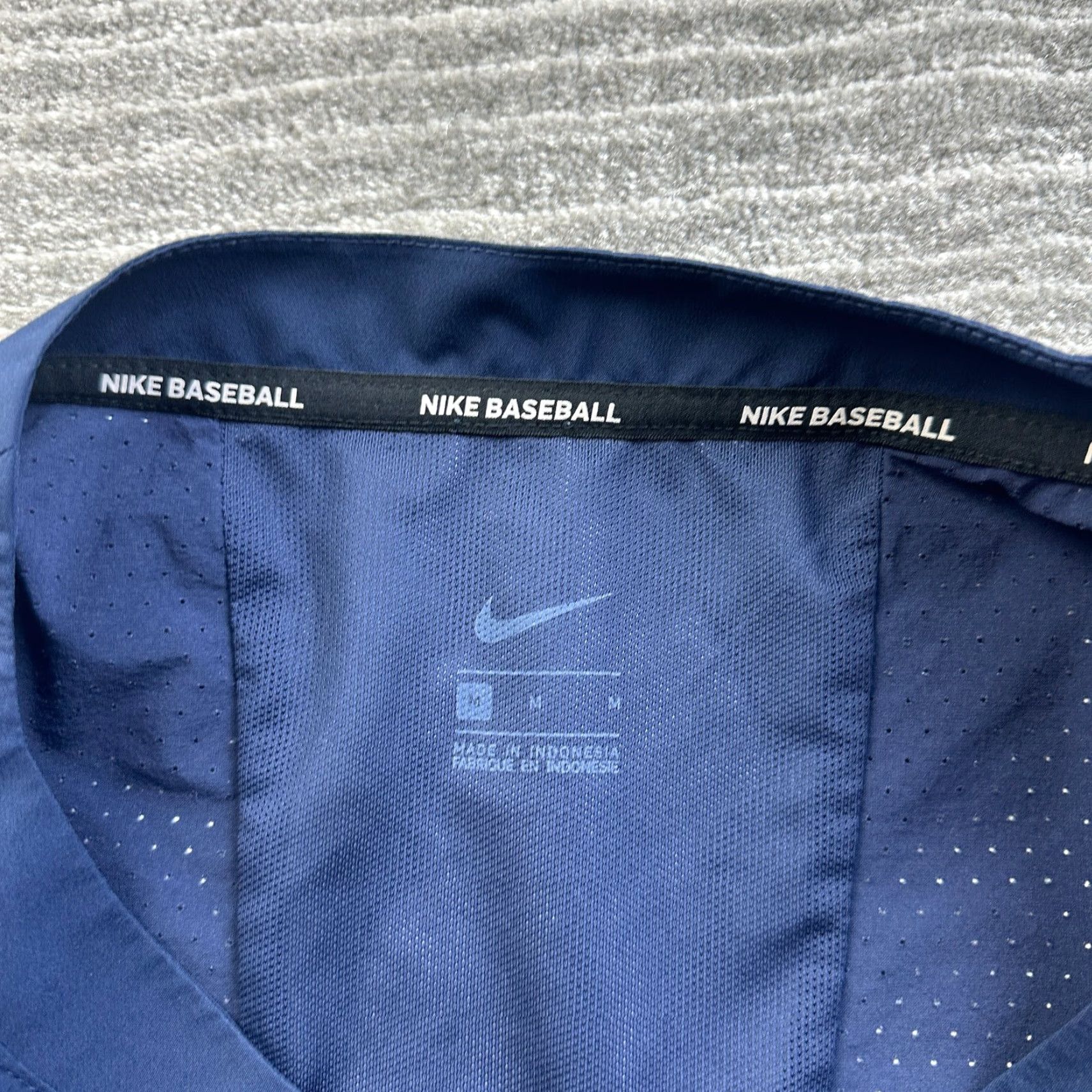 Nike Nike Shirt Mens Medium Blue Batting Cage 3/4 Sleeve Jacket Warmup Baseball Size US M / EU 48-50 / 2 - 6 Thumbnail