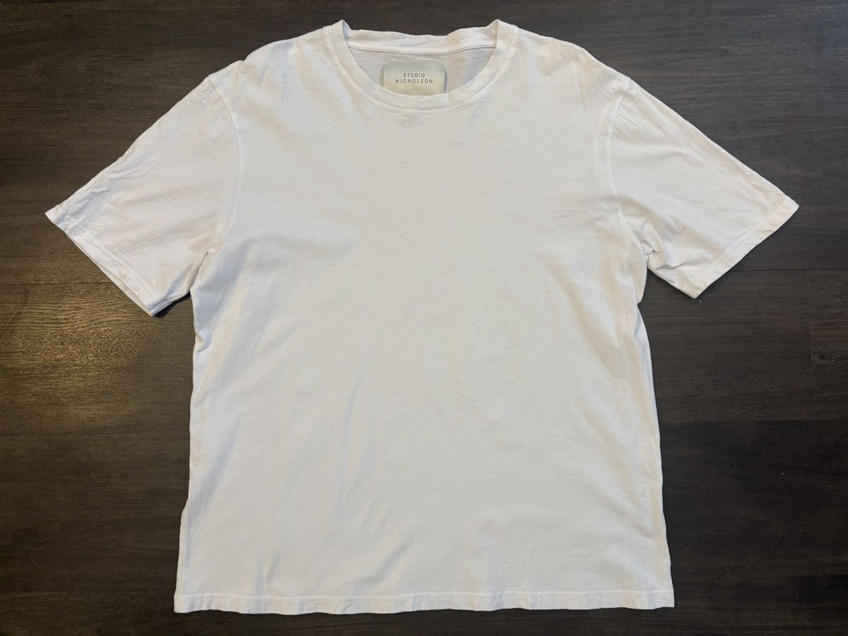 Studio Nicholson Off-White Bric T-shirt Size US L / EU 52-54 / 3 - 1 Thumbnail