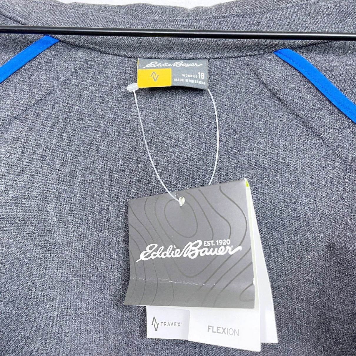 Eddie Bauer Eddie Bauer Travel Blazer Gray Unstructured Womens 18 Size XXL / US 16-18 / IT 52-54 - 7 Thumbnail