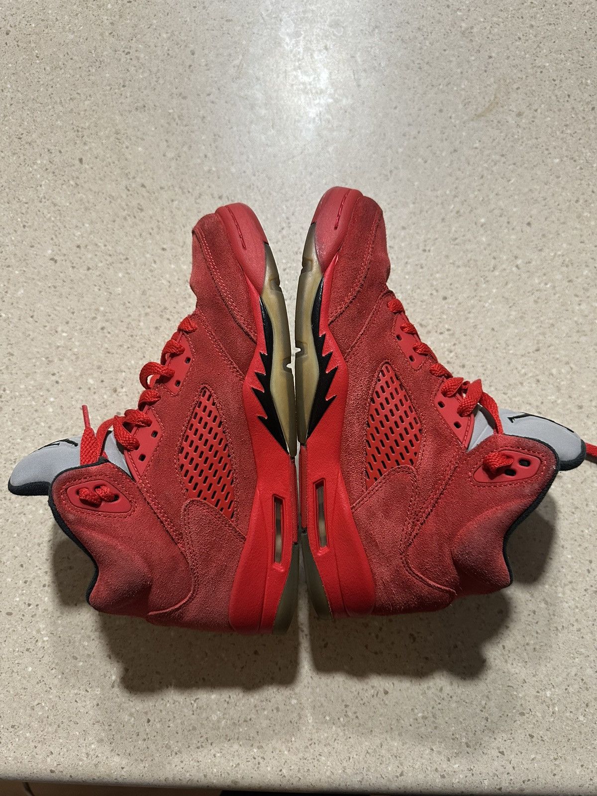 Jordan Brand Jordan 5 Red Suede Size US 7 / EU 40 - 2 Thumbnail