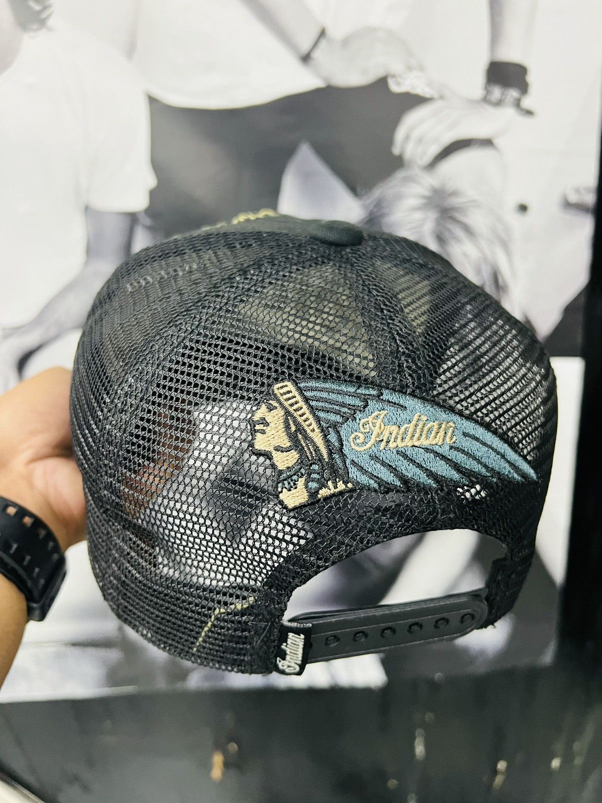 Indian Motorcycle VINTAGE INDIAN MOTORCYCLE TRUCKER CAP Size ONE SIZE - 5 Thumbnail