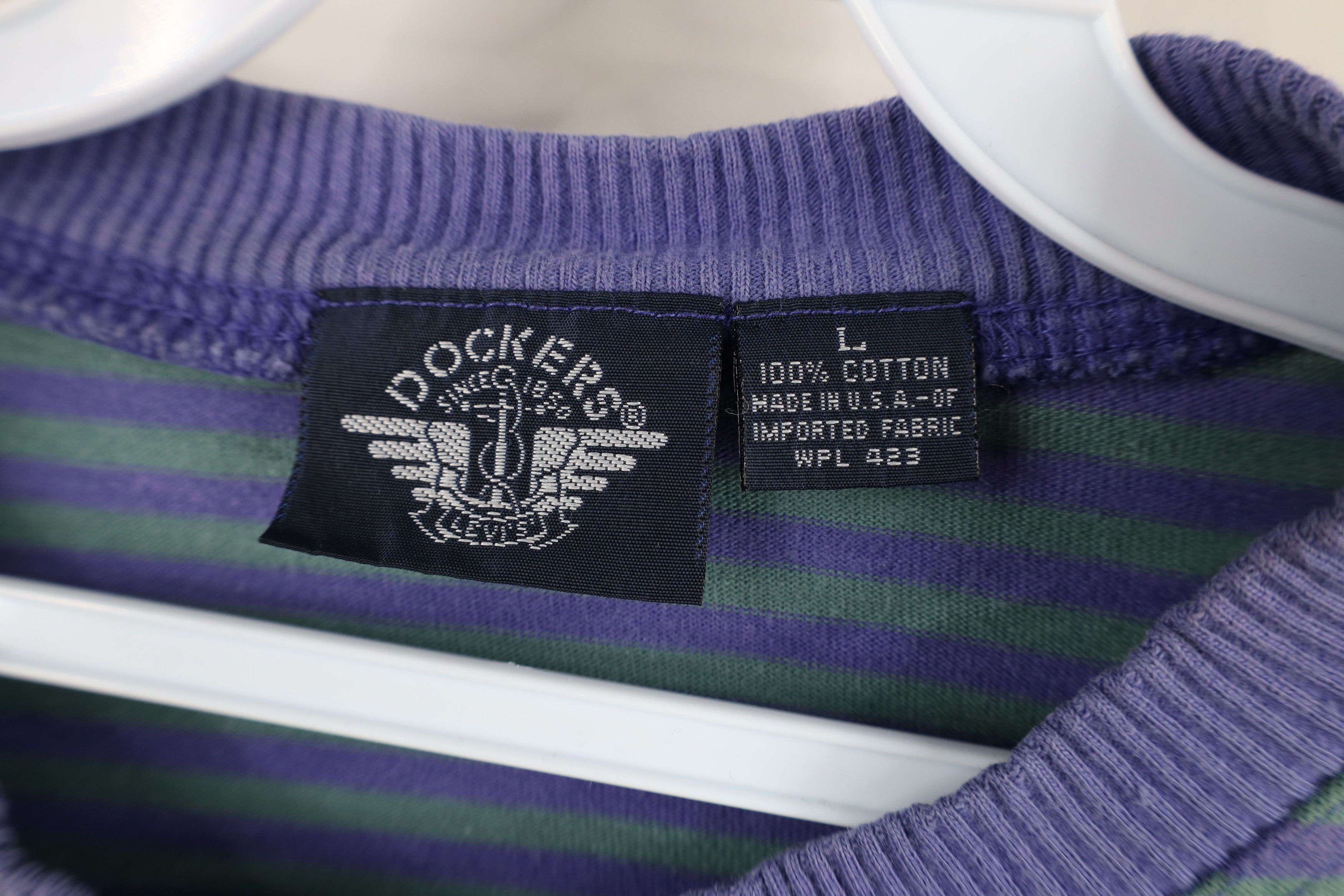 Vintage Vintage 90s Dockers x Levis Striped Long Sleeve T-Shirt USA Size US L / EU 52-54 / 3 - 9 Thumbnail