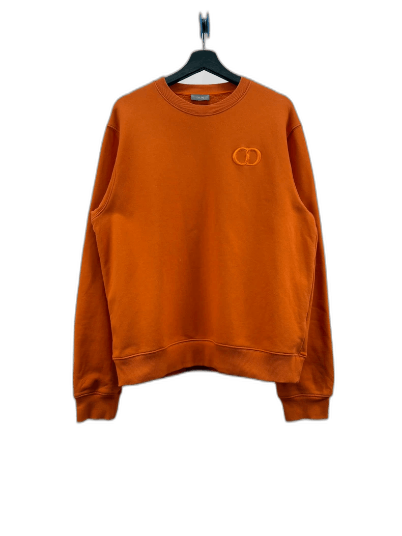 Dior Dior Orange CD Logo Embroidered Sweatshirt XXL-yf Size US XXL / EU 58 / 5 - 1 Thumbnail