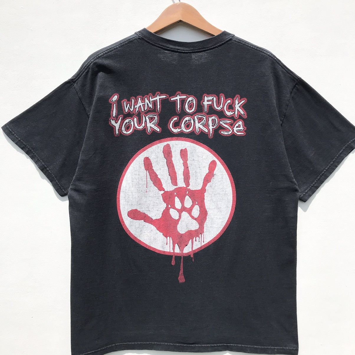 Band Tees 🔥Rare🔥Vintage Wolfpac Rap Rock Band Bloodhound Gang SunFaded Size US XL / EU 56 / 4 - 11 Thumbnail