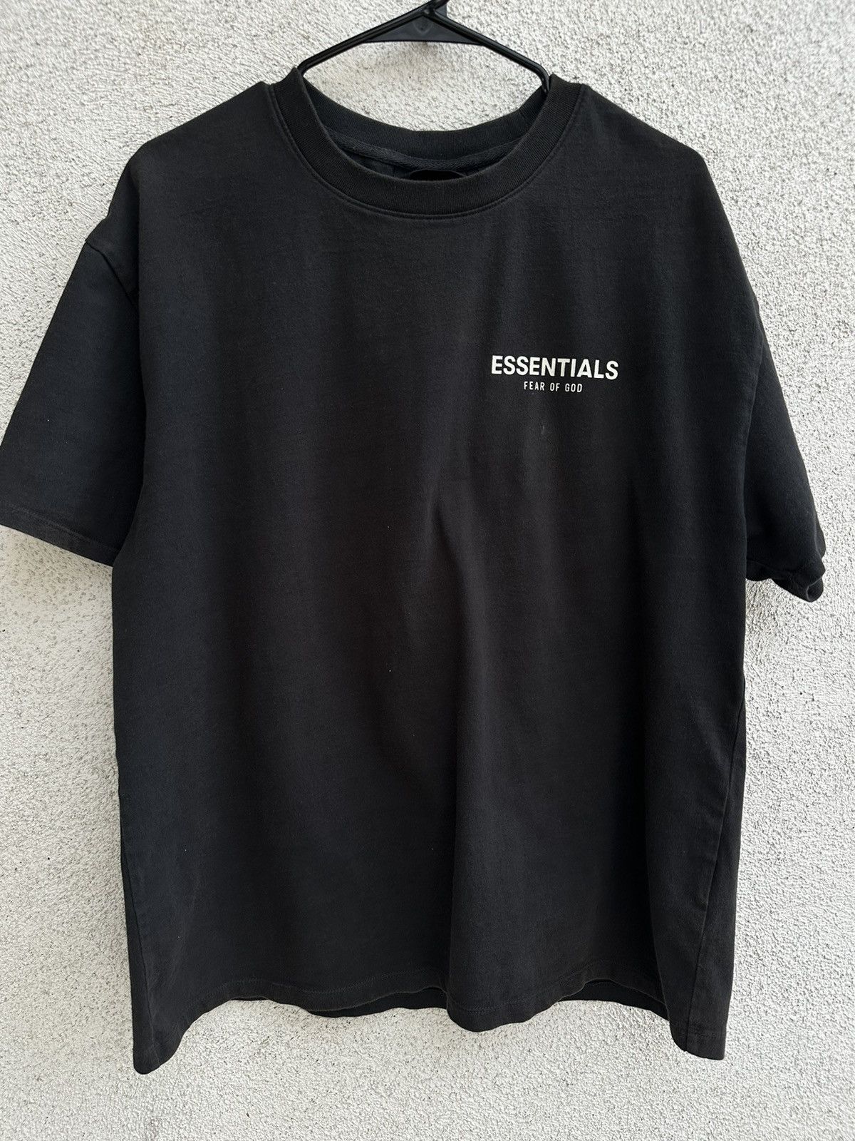 image of Fear Of God Essentials Photo Tee in Black, Men's (Size Medium)