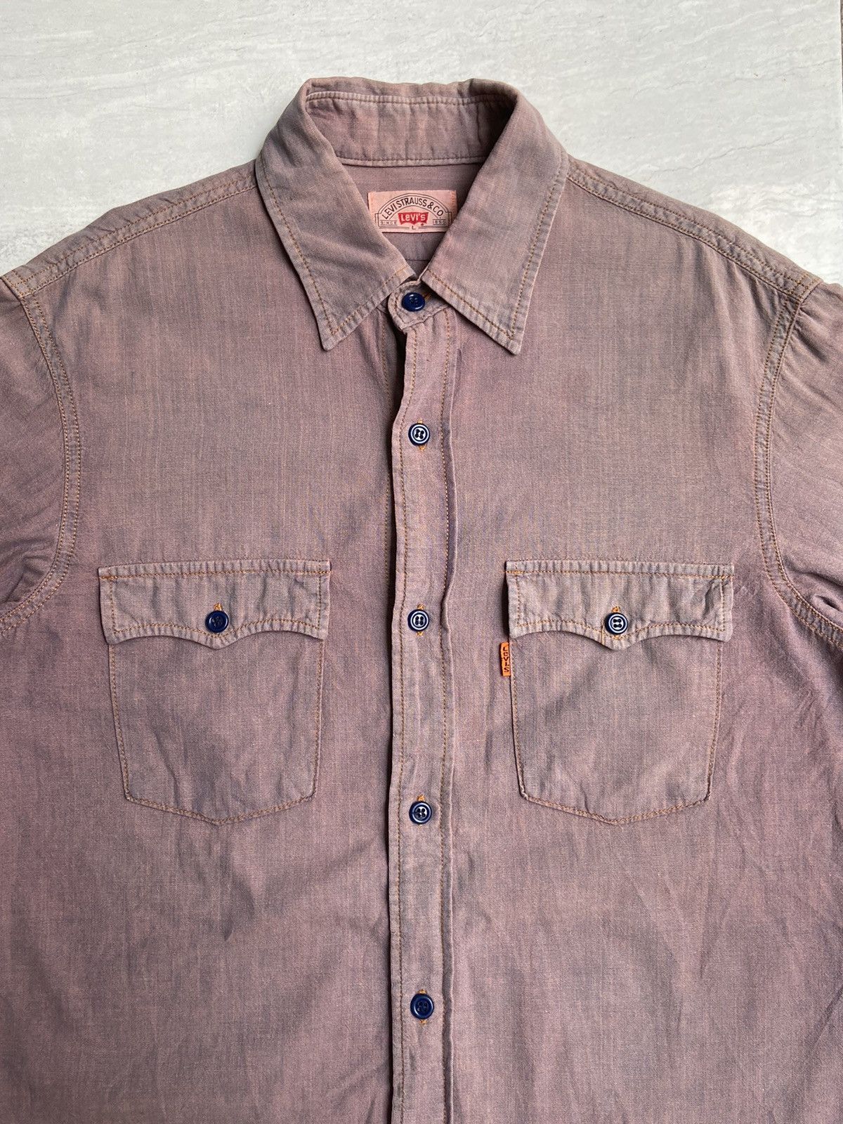 Levi's LEVI’STRAUSS & CO Orange Tab Shirt Size US S / EU 44-46 / 1 - 3 Thumbnail