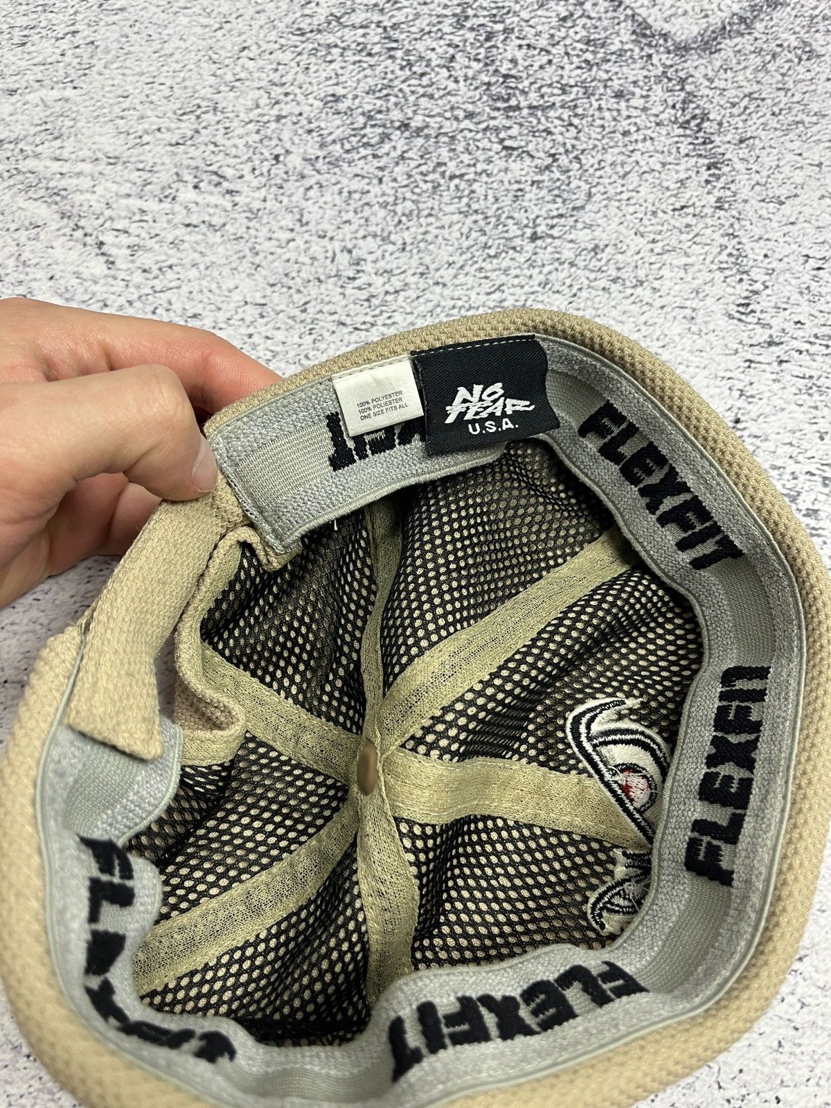 Japanese Brand No Fear Vintage Docker Hat Cap Skateboard Beige Beanie USA Size ONE SIZE - 7 Thumbnail