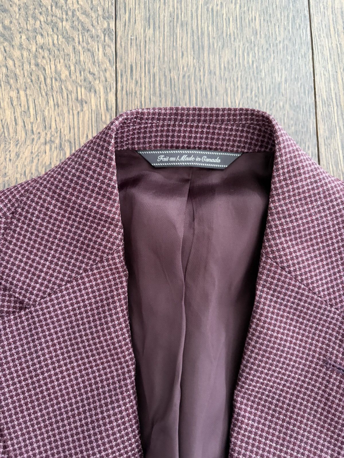 Jack Victor Jack Victor Plum Blazer Size 38S - 2 Thumbnail