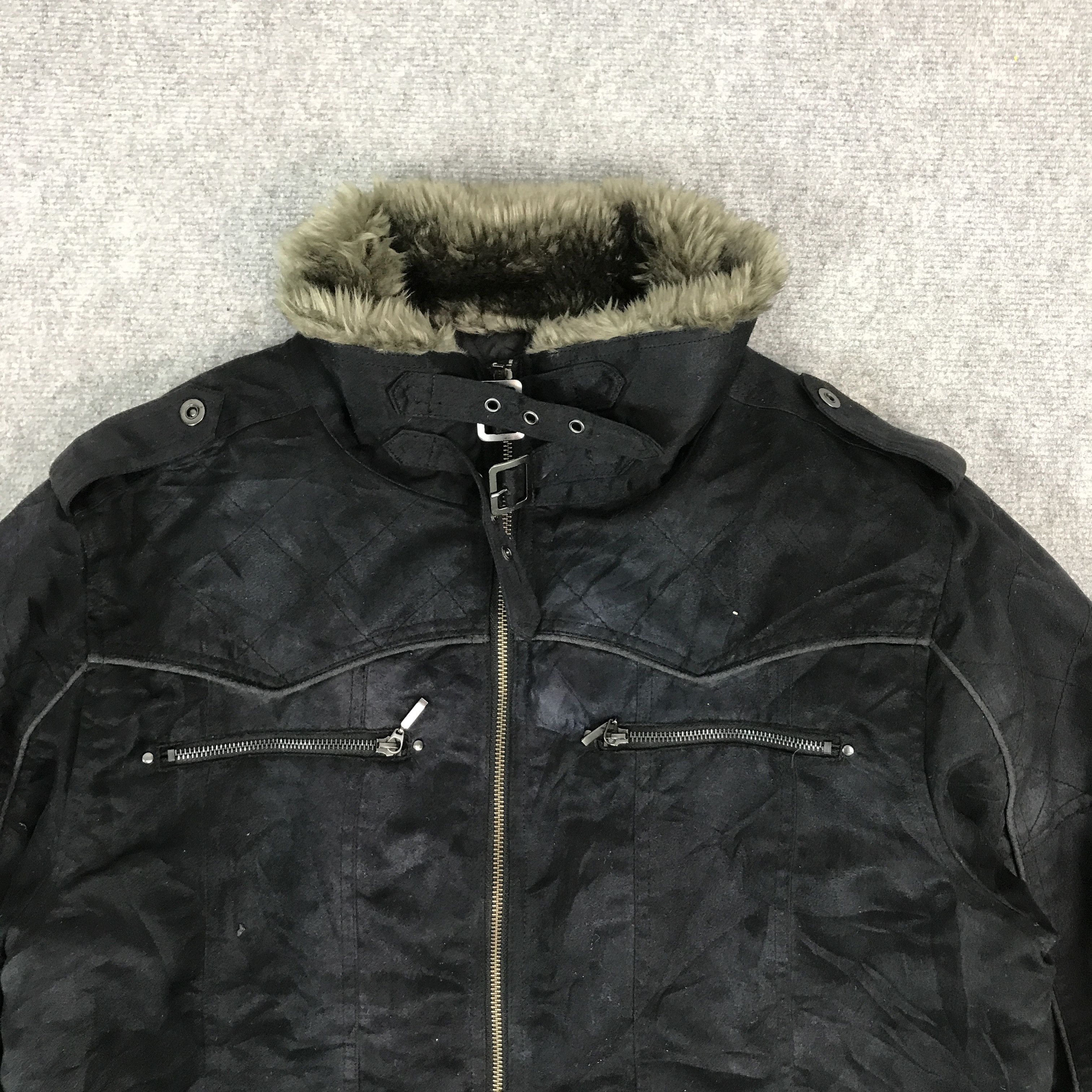 If Six Was Nine × Japanese Brand × Le Grande Bleu (L.G.B.) JAPAN SPLENDID BLACK FUR DESIGN STYLE JACKET Size US L / EU 52-54 / 3 - 3 Thumbnail