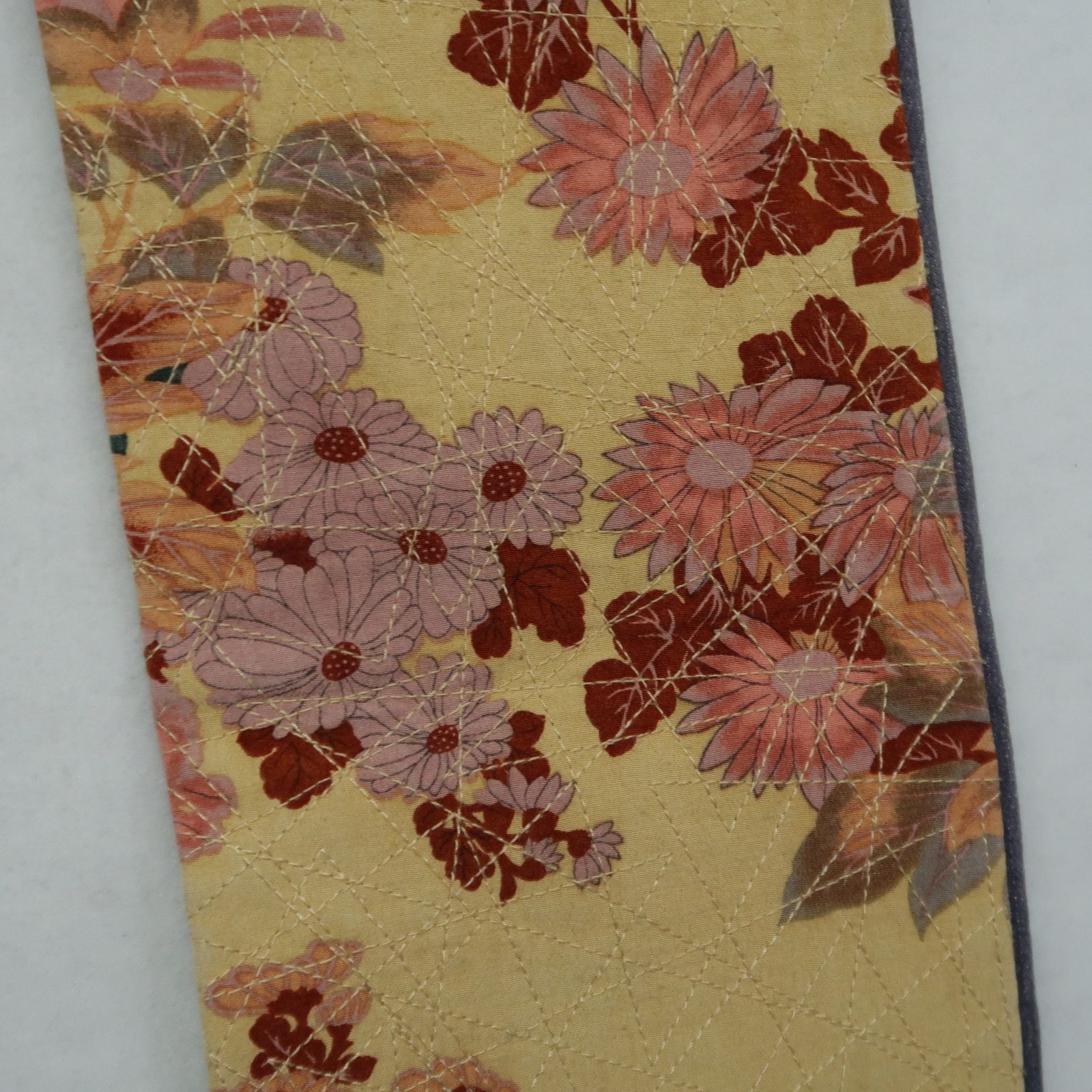 Japanese Brand 1990s Vintage Glamdy Karakuri Tamashii Boro Denim Floral Size US 30 / EU 46 - 13 Thumbnail