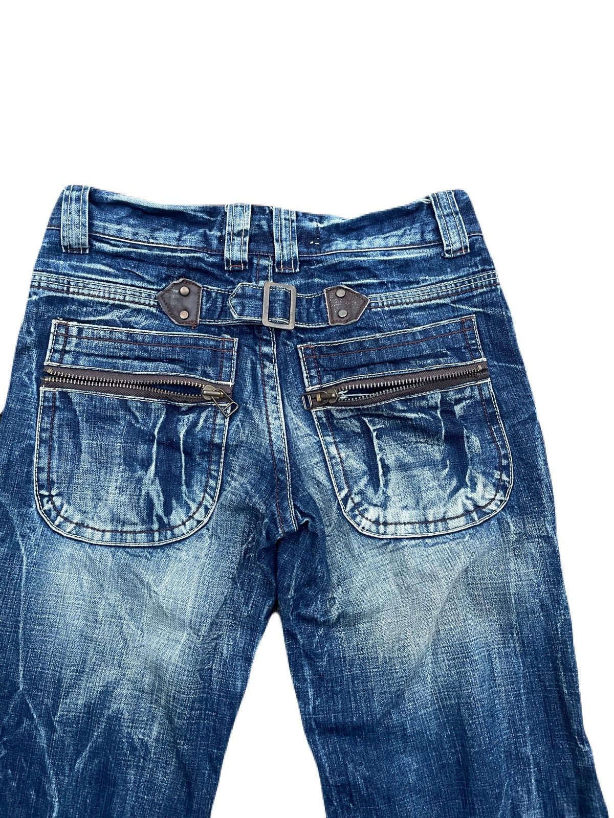 If Six Was Nine 2000s Japanese archive bootcut distressed vkei jeans Y2K Size US 29 - 6 Thumbnail