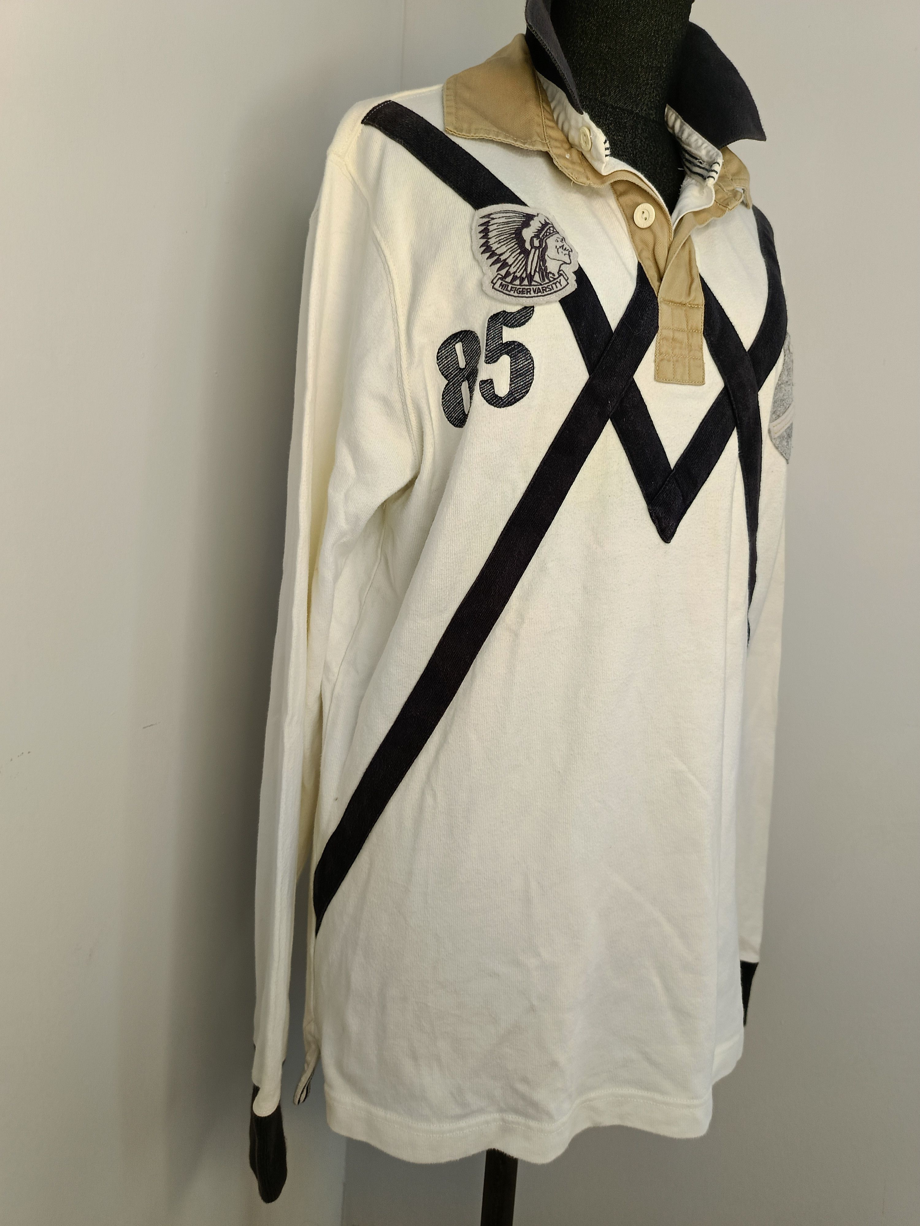 Tommy Hilfiger Tommy Hilfiger rugby polo long sleeve tshirt 90s vintage Size US M / EU 48-50 / 2 - 3 Thumbnail