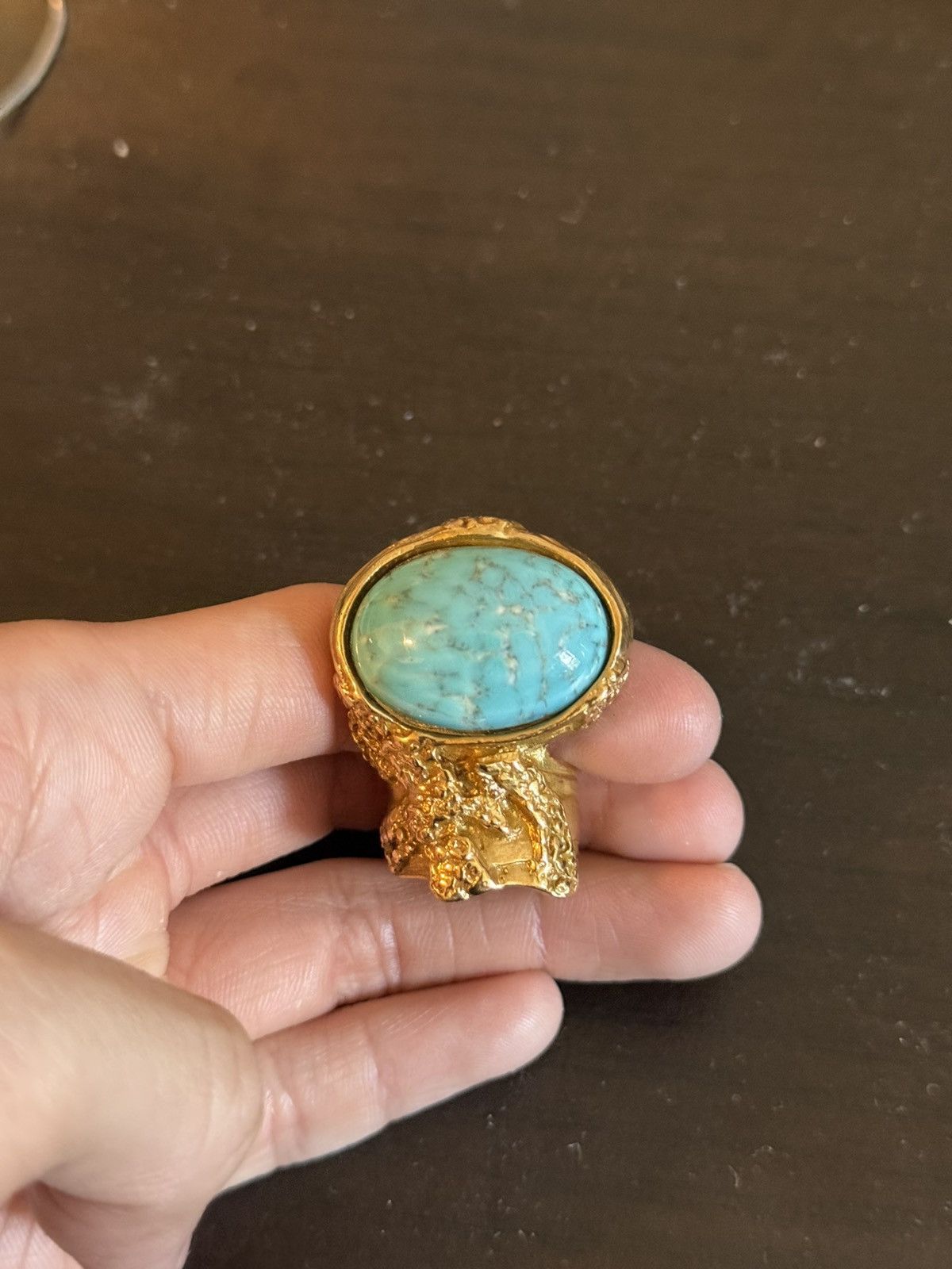 Yves Saint Laurent Yves saint laurent gem bronze ring Size ONE SIZE - 2 Thumbnail
