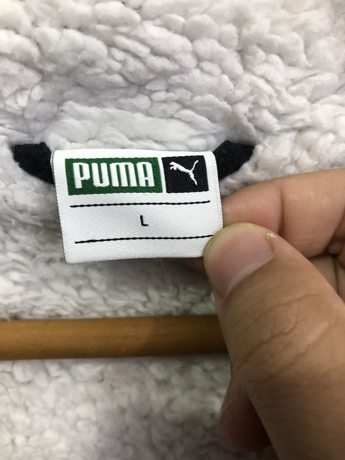 Puma Puma Women’s Sherpa Lined Black Charcoal Quilted Hoodie Size L / US 10 / IT 46 - 9 Thumbnail