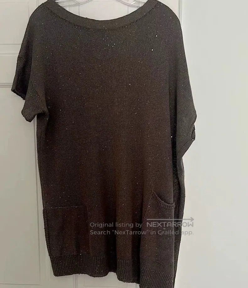 Brunello Cucinelli Brunello Cucinelli Short Sleeve Sweater. Size US L / EU 52-54 / 3 - 1 Thumbnail