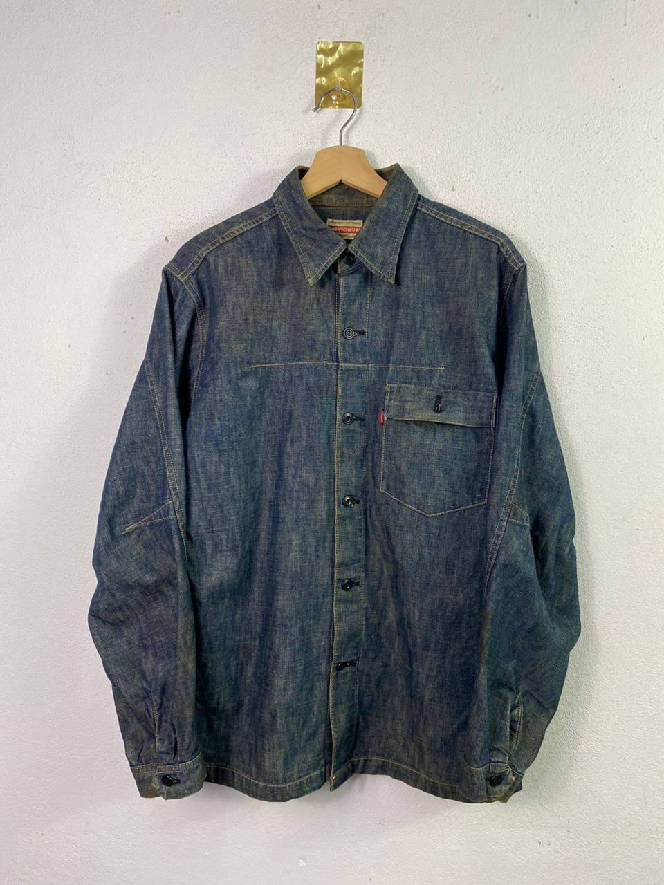 Chevignon × Vintage Chevignon Denim Shirt Single Pocket Size US M / EU 48-50 / 2 - 1 Thumbnail