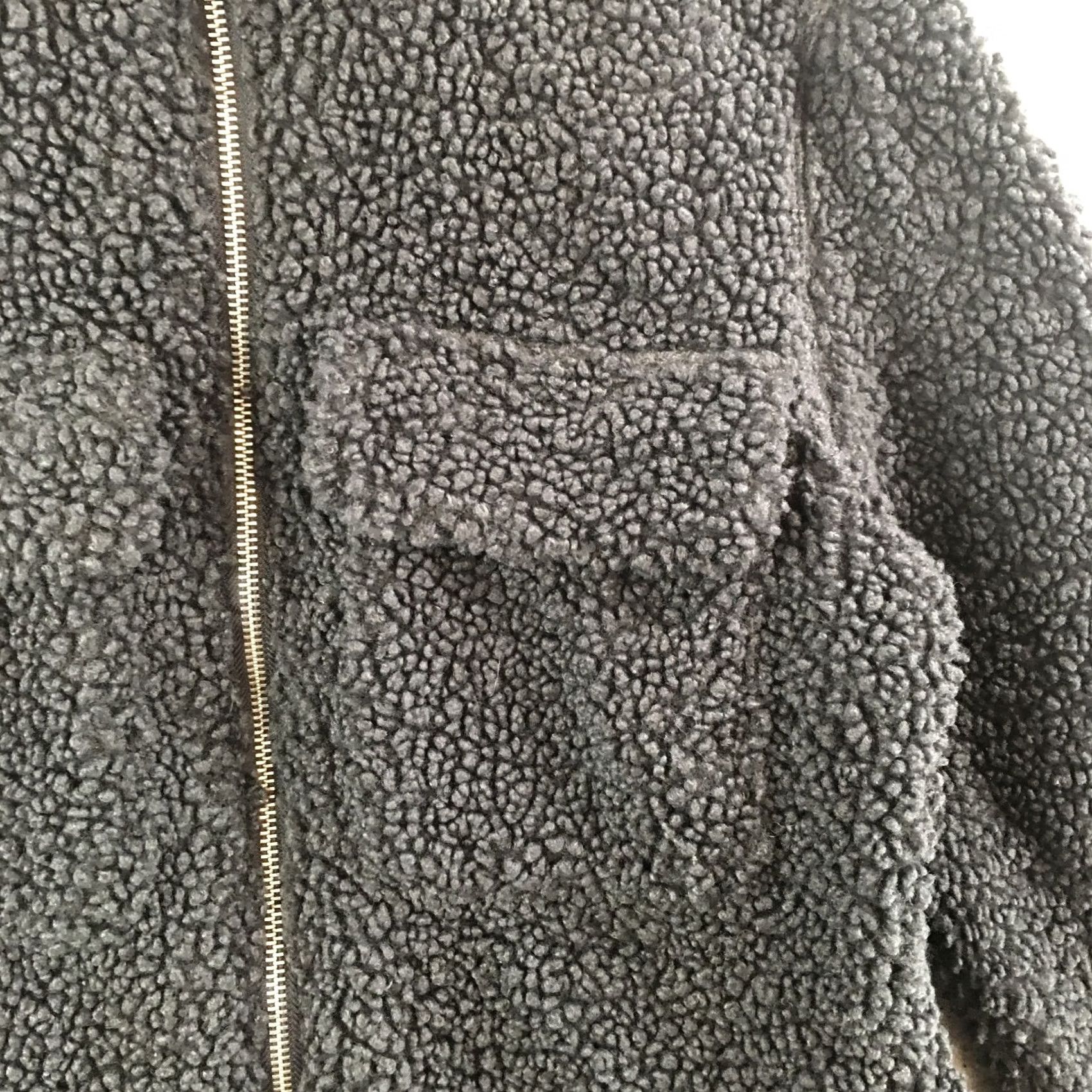 H&M H&M Jacket Mens Large Black Sherpa Fleece Full Zip Long Sleeve Regular Fit Size US L / EU 52-54 / 3 - 5 Thumbnail