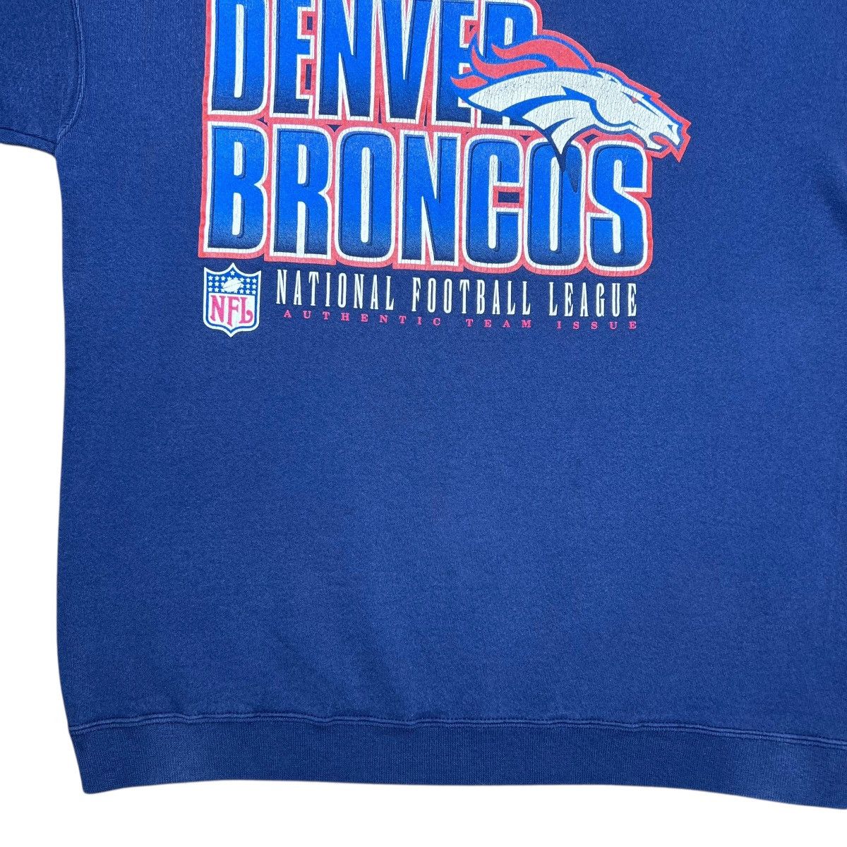 Starter Vtg 1990s NFL Denver Broncos Starter Spell Out 3D Sweatshirt Size US L / EU 52-54 / 3 - 8 Thumbnail