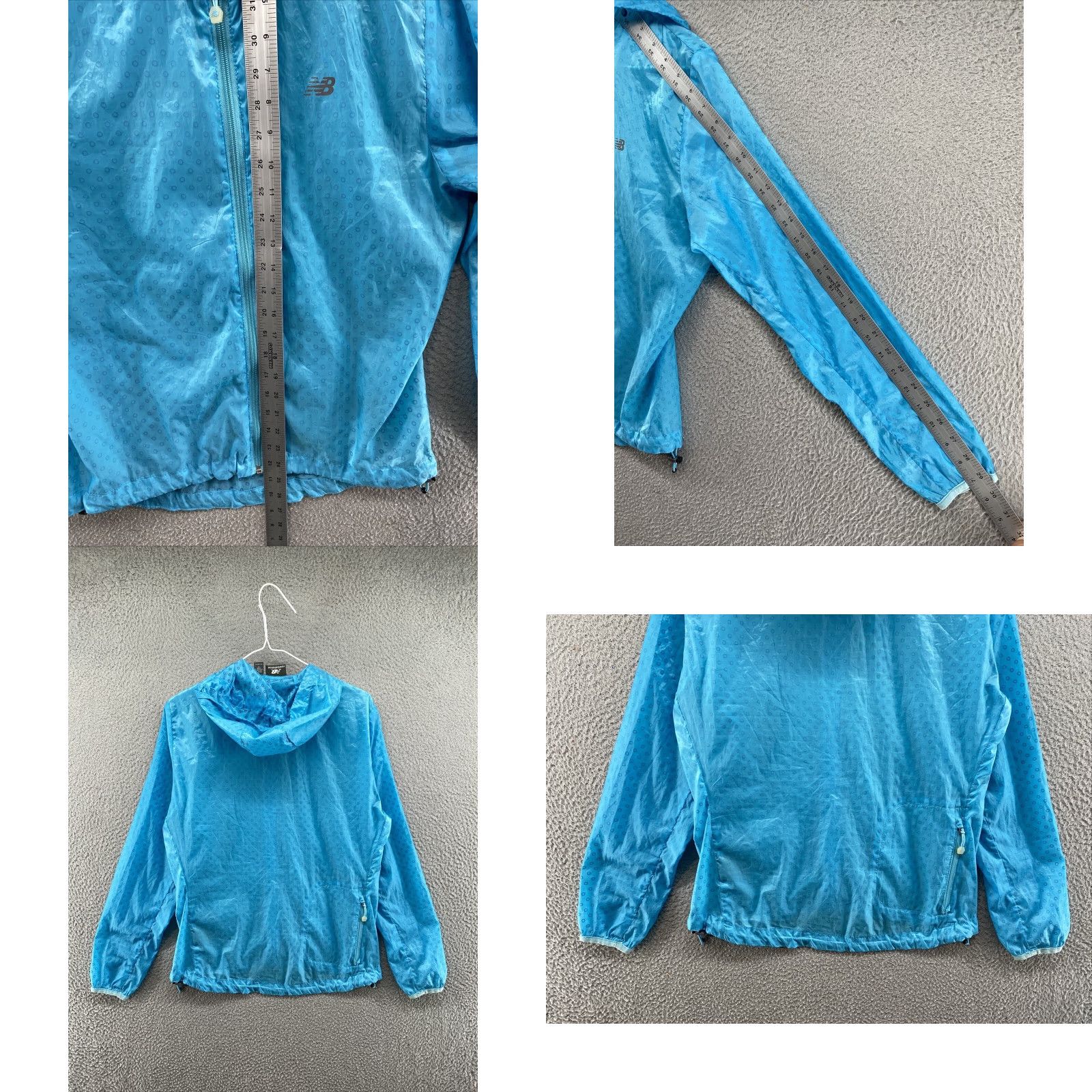 New Balance New Balance Windbreaker Jacket Women’s Lightweight Packable Eyelet Full Zip SZ M Blue Size M / US 6-8 / IT 42-44 - 8 Thumbnail