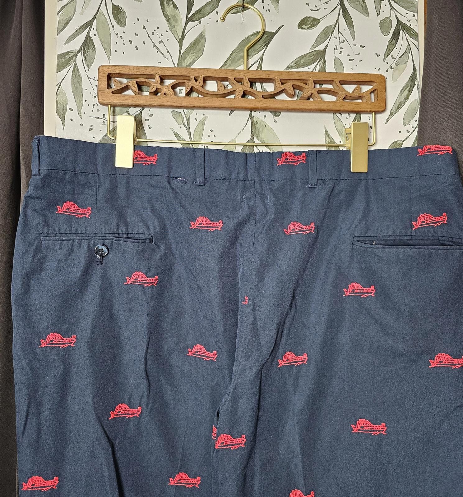 Other Wedgewood by Asher Pants Blue & Red Mens Size M Size US 32 / EU 48 - 1 Thumbnail