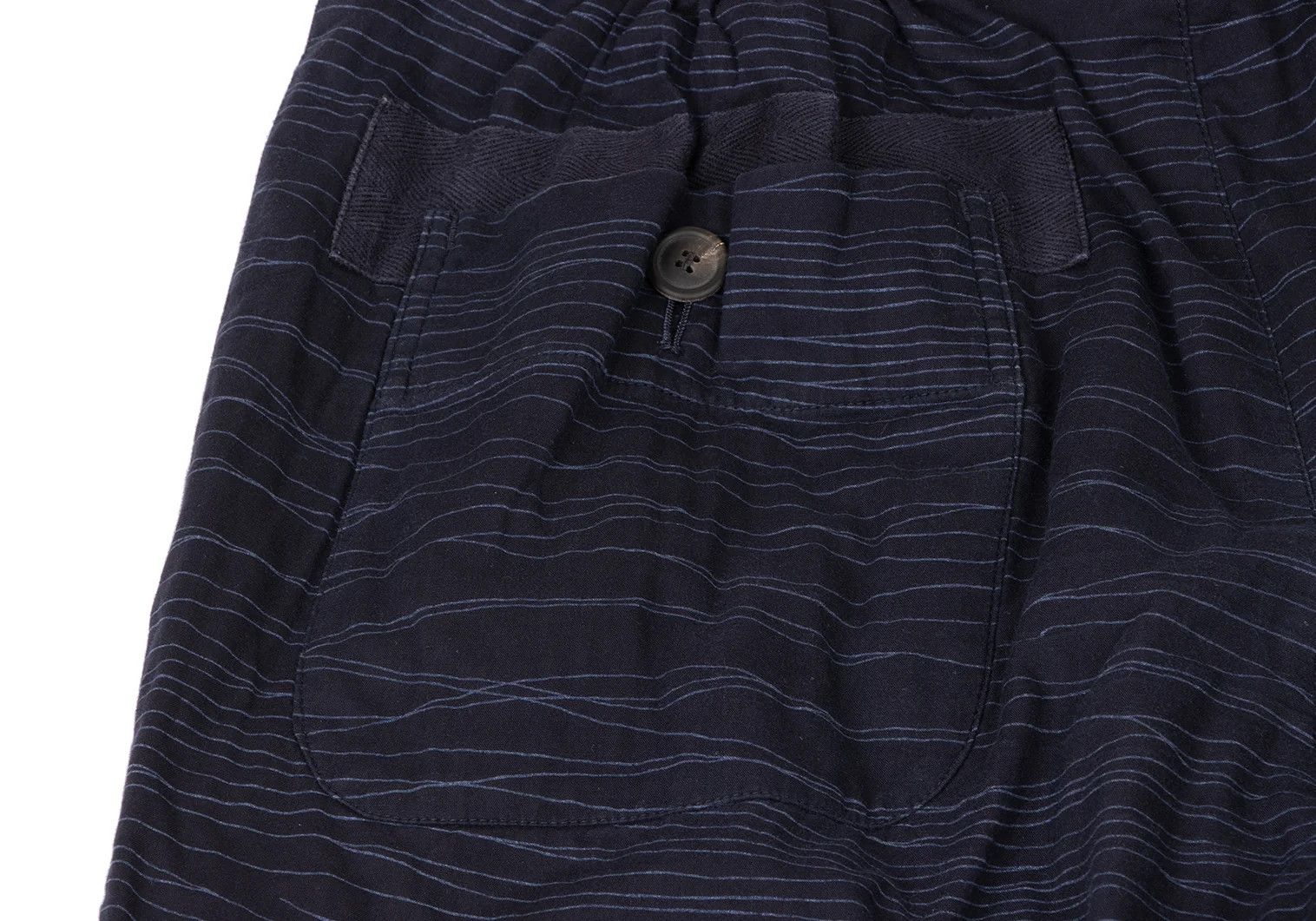 Issey Miyake Cotton Random Stripe Tapered Pants in Navy XL Size US 38 / EU 54 - 11 Thumbnail
