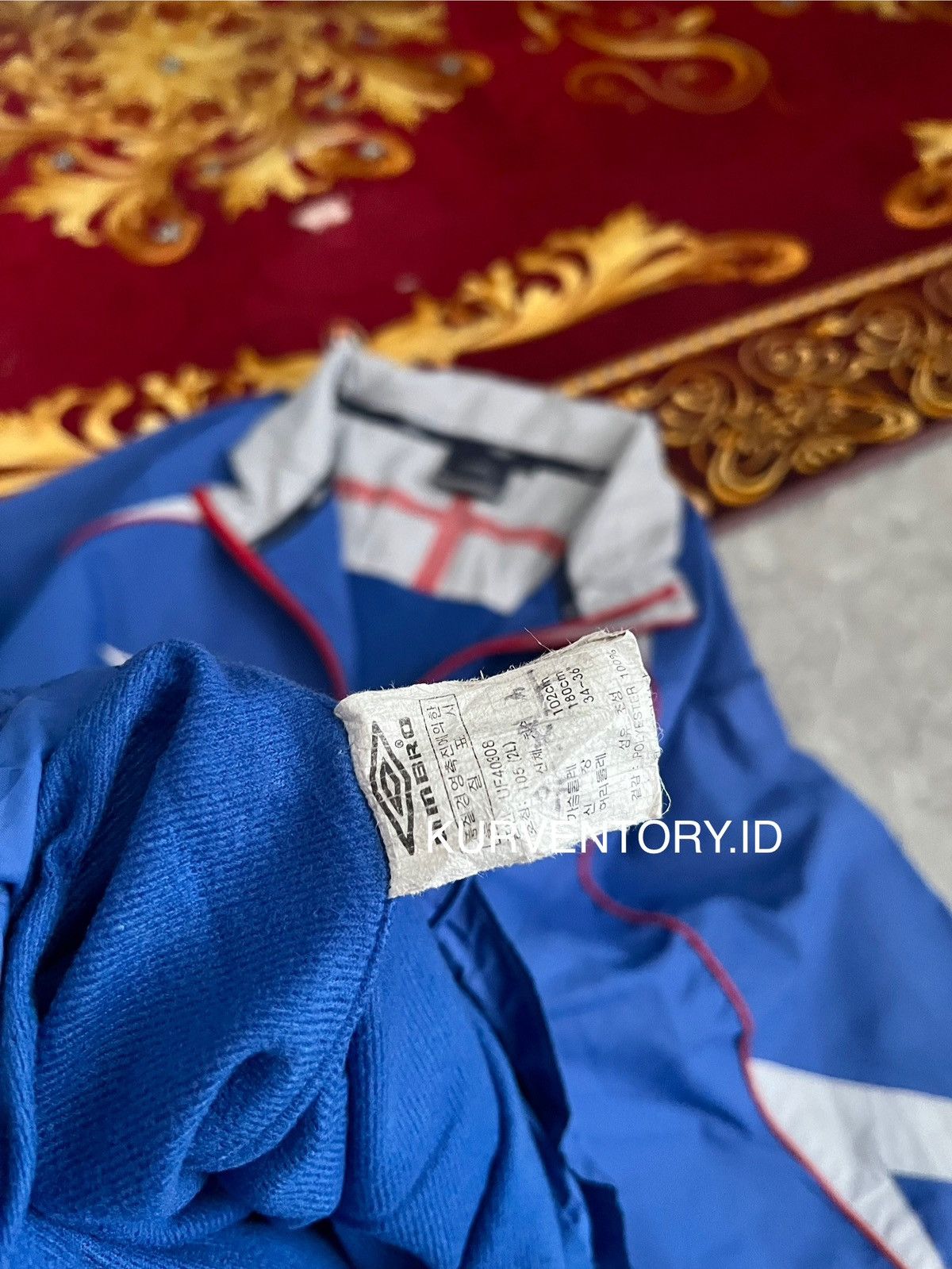 Umbro × Vintage (SOLD OUT) Vintage Umbro England Windbreaker Size US L / EU 52-54 / 3 - 4 Thumbnail