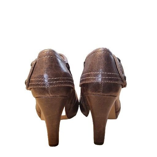 Seychelles Anthropologie Seychelles Ankle Booties Women Sz 8 Brown Leat Size US 8 / IT 38 - 4 Thumbnail