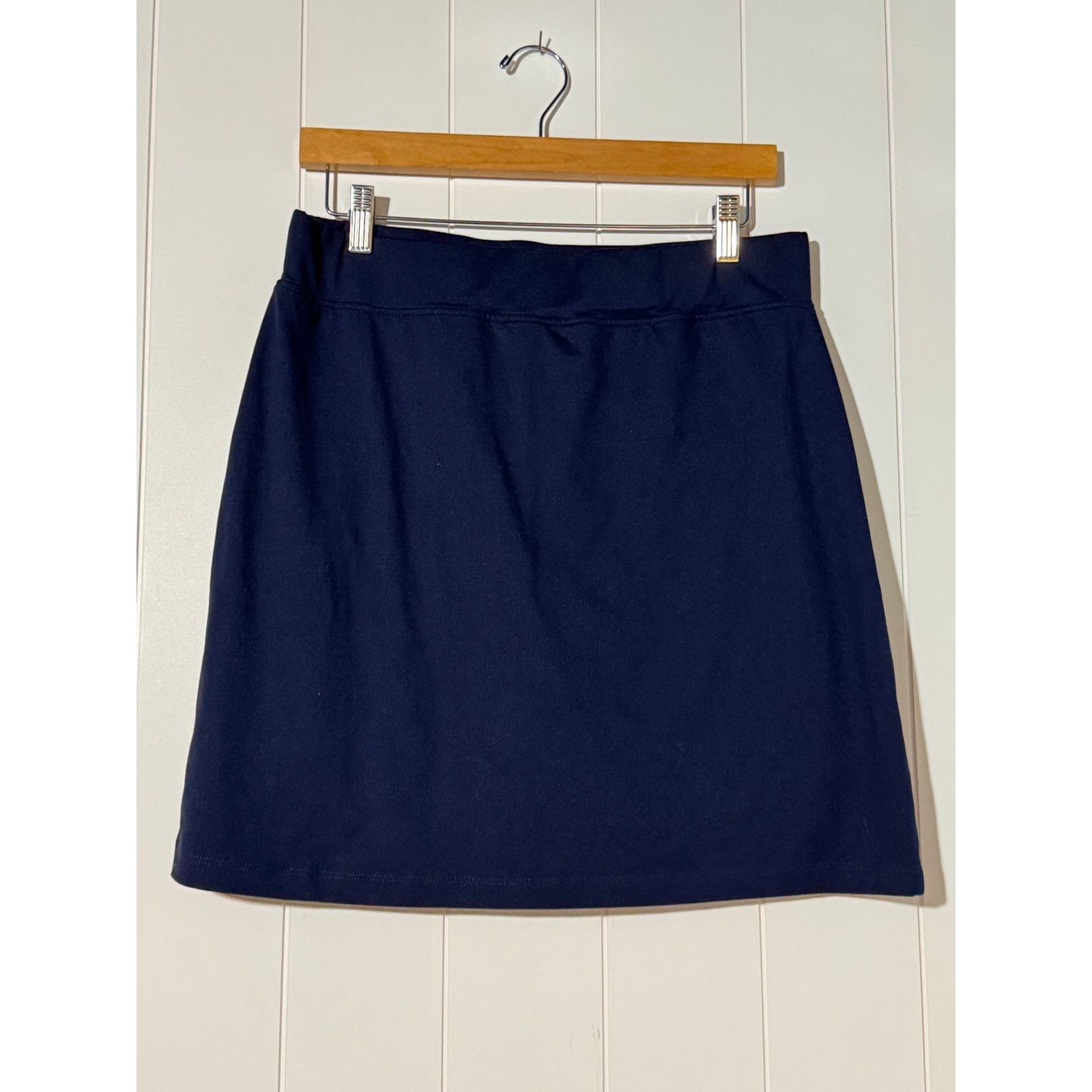 Anne Klein Anne Klein Sport Womens Skort Navy Stretch Knit Medium Size 31" - 2 Thumbnail