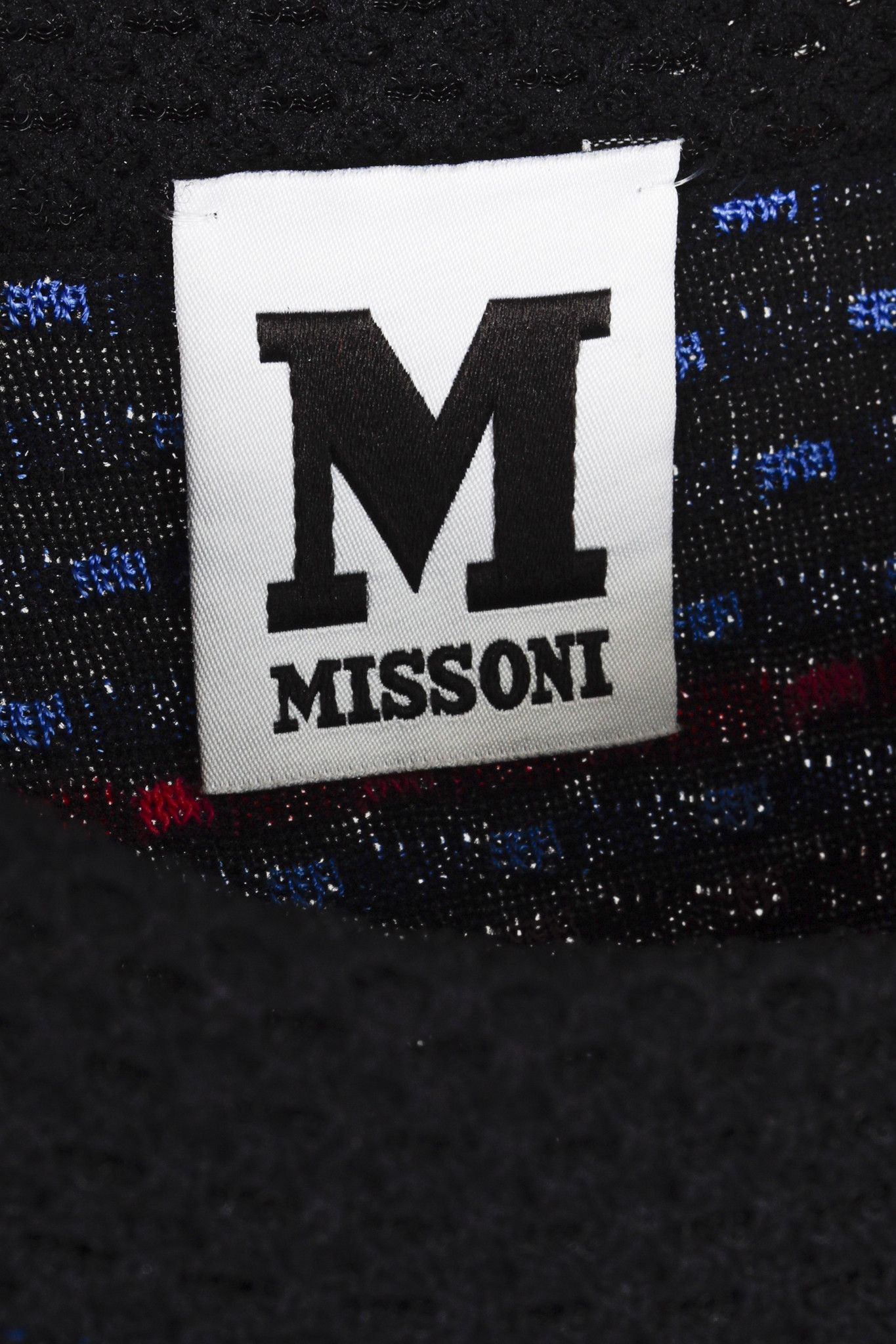 Missoni M Missoni Black Multicoloured Cube Knit Bodycon Dress Size M / US 6-8 / IT 42-44 - 4 Thumbnail