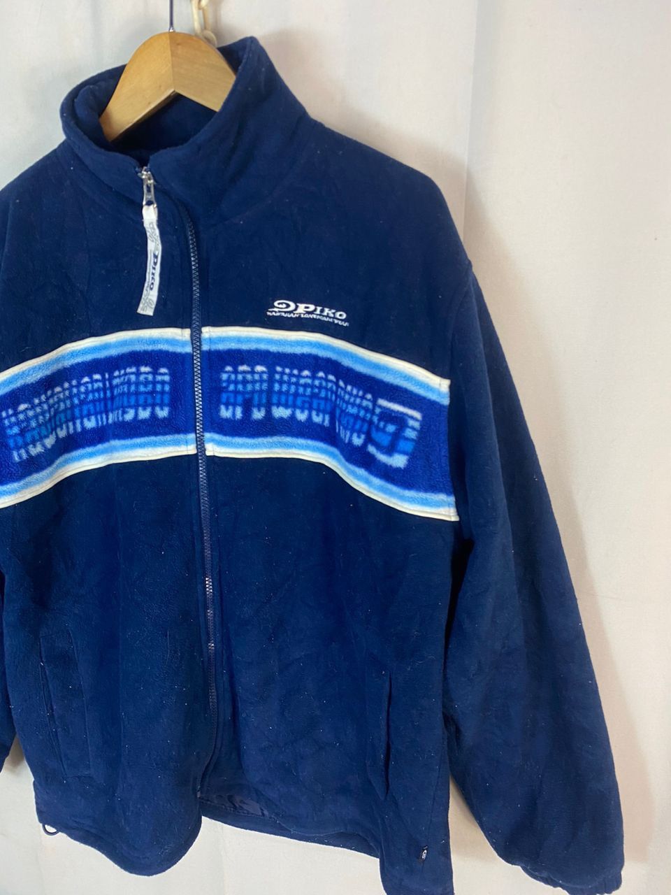 Japanese Brand Vintage piko fleece zipper jacket Size US M / EU 48-50 / 2 - 3 Thumbnail
