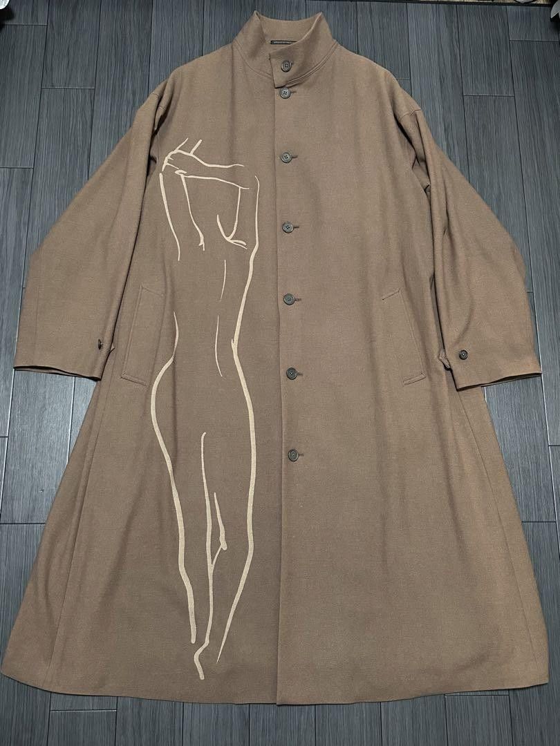 image of Yohji Yamamoto Pour Homme 17Aw Beige Jacket, Men's (Size Medium)