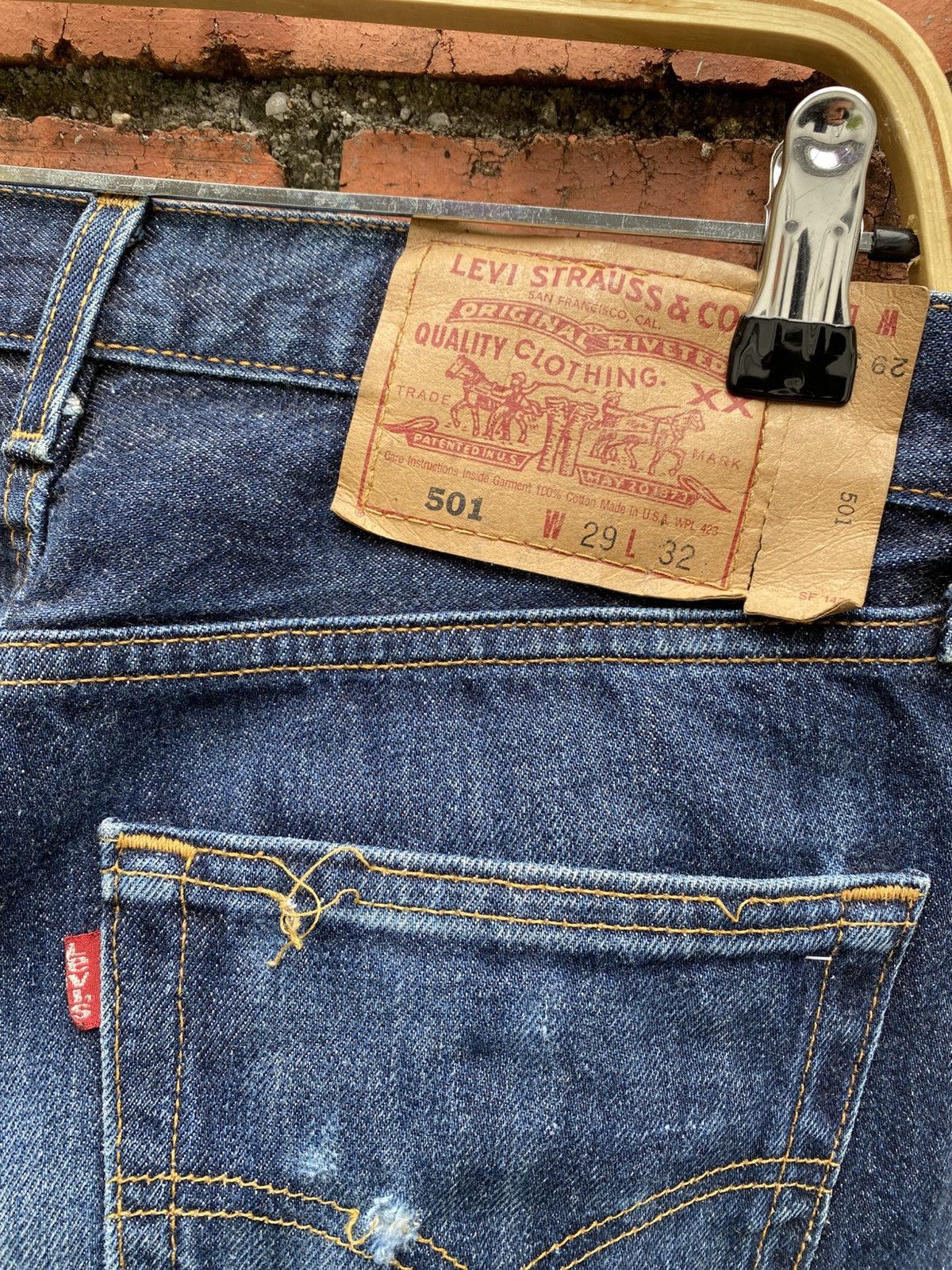 Levi's Vintage Clothing W29x32.5 vintage levi's 501 faded made in USA Size US 29 - 6 Thumbnail