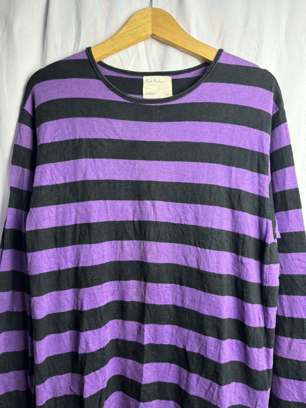 Hysteric Glamour × Japanese Brand × PPFM Japanese Stripe Port Grain Long Sleeve 2000s Size US M / EU 48-50 / 2 - 3 Thumbnail